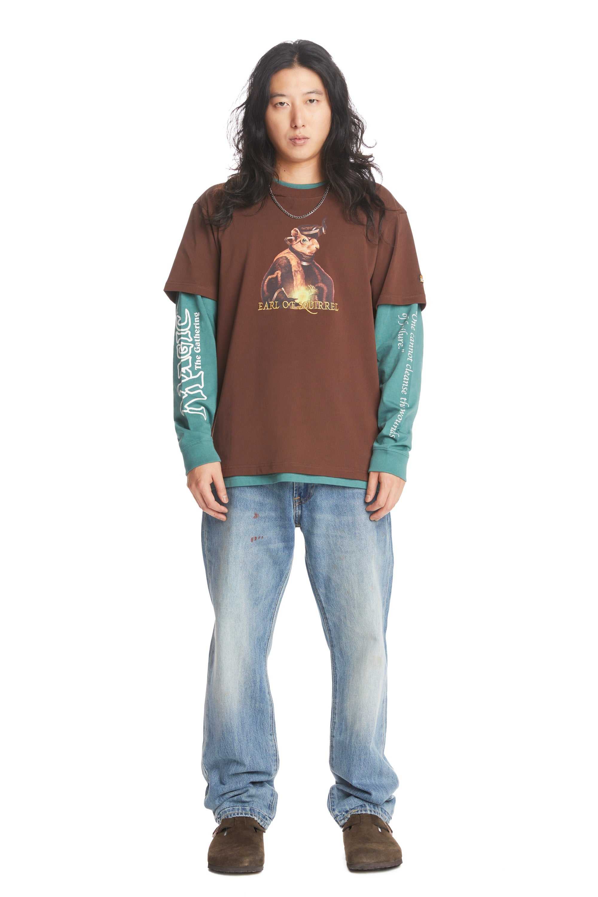 Brown Teddy Fresh TF x Magic: The Gathering Earl Of Squirrel Tee | 9380ZURFV