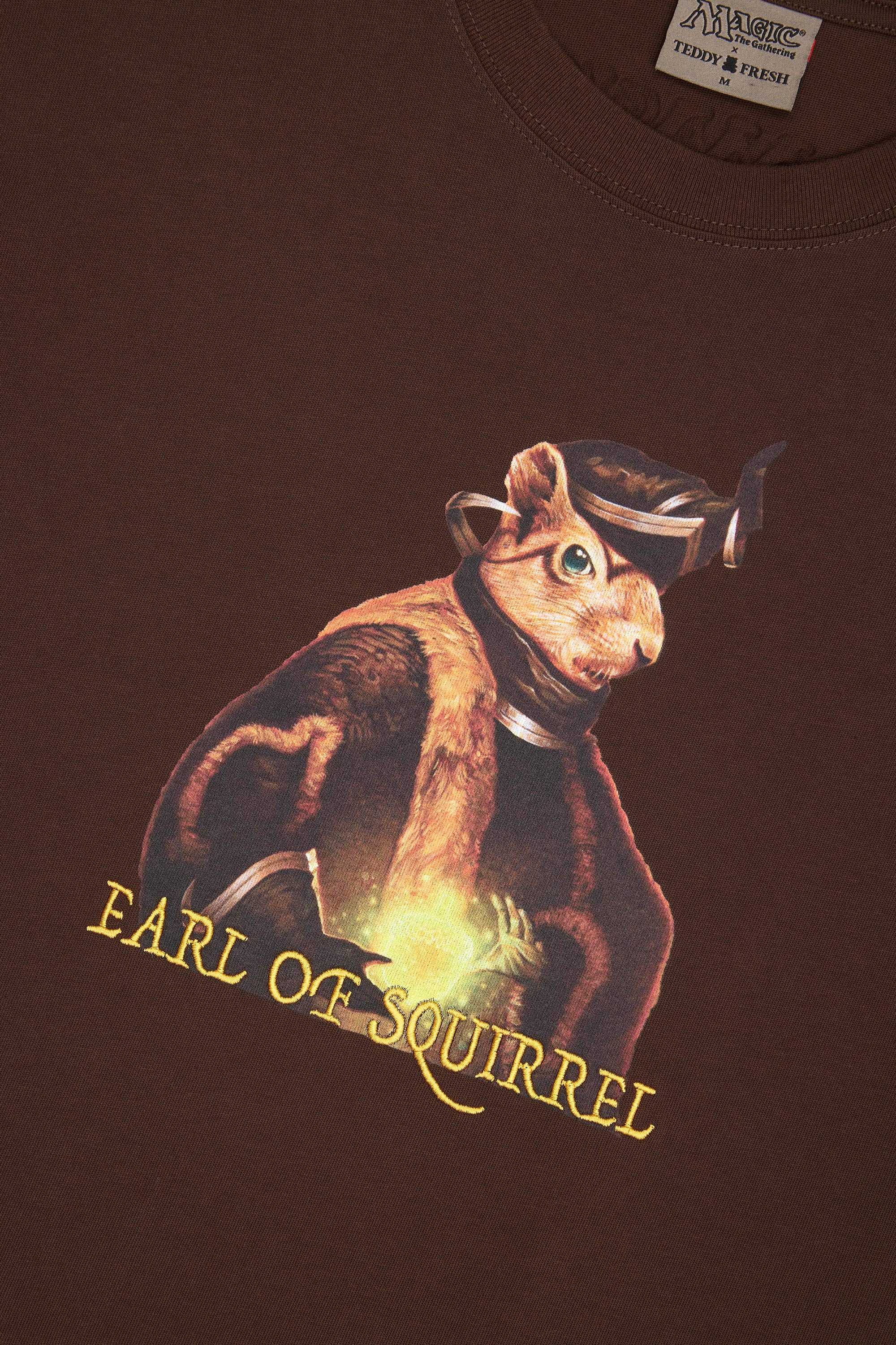 Brown Teddy Fresh TF x Magic: The Gathering Earl Of Squirrel Tee | 9380ZURFV