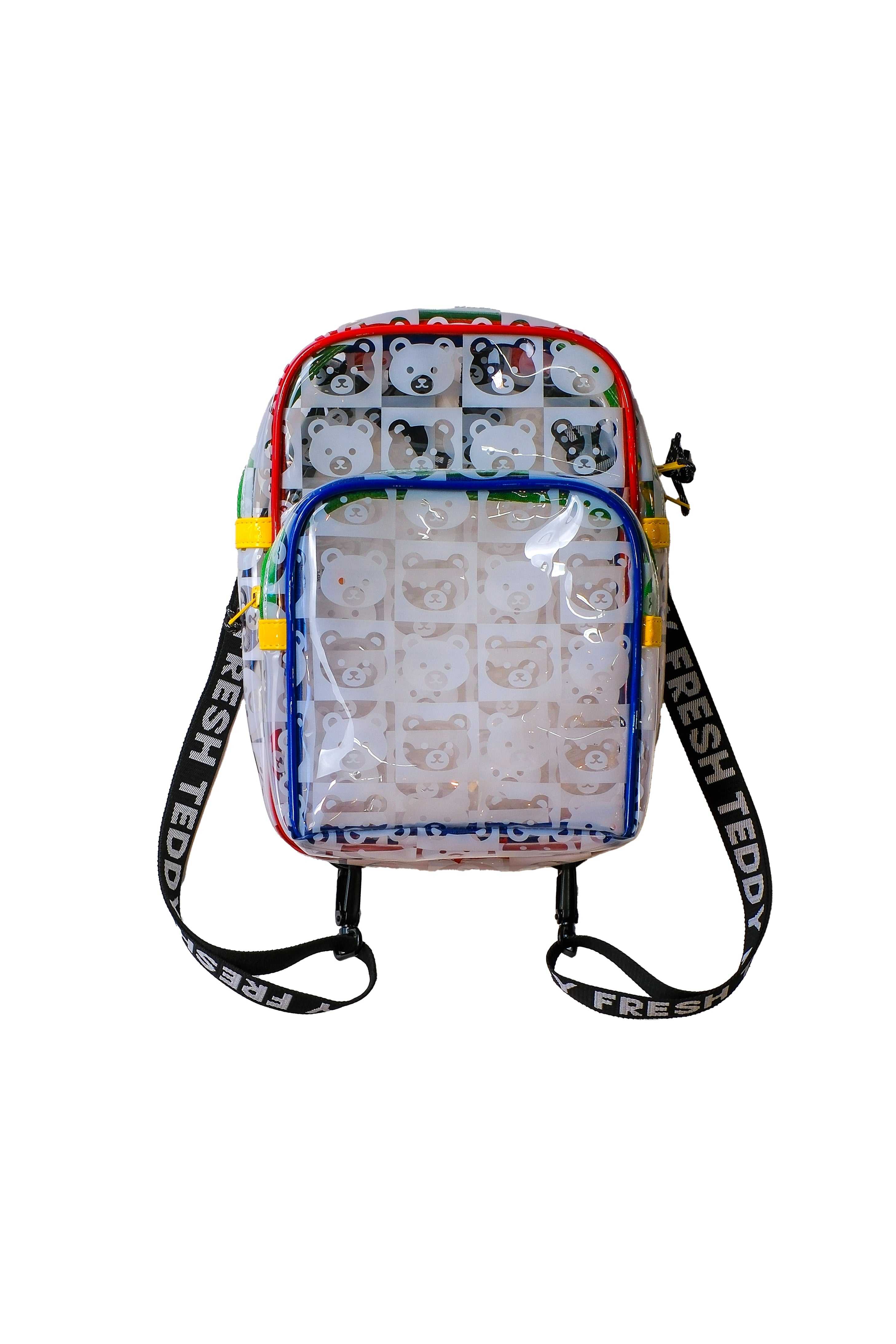 Clear Teddy Fresh Bear Check Clear Backpack | 1540BGSLD