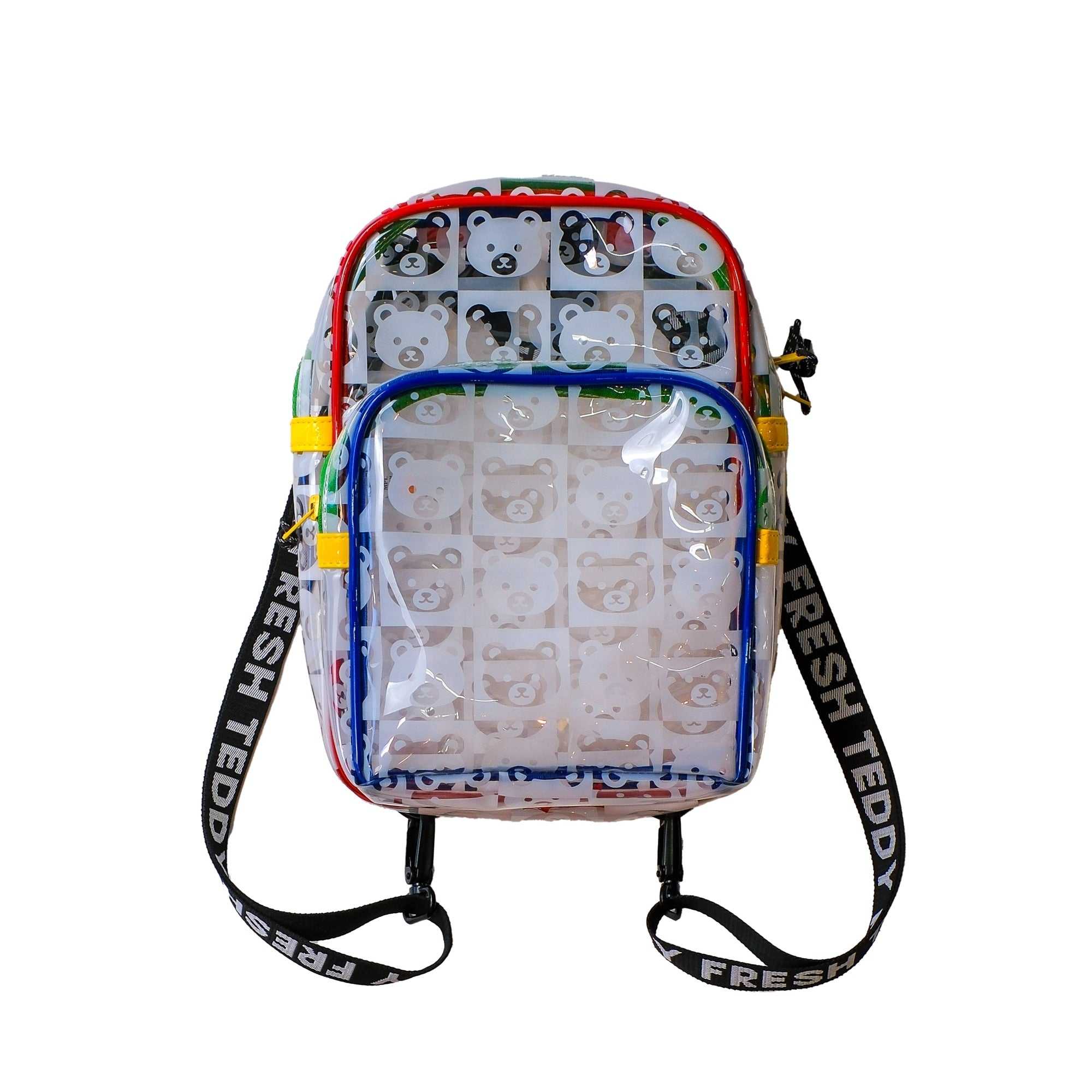 Clear Teddy Fresh Bear Check Clear Backpack | 1540BGSLD