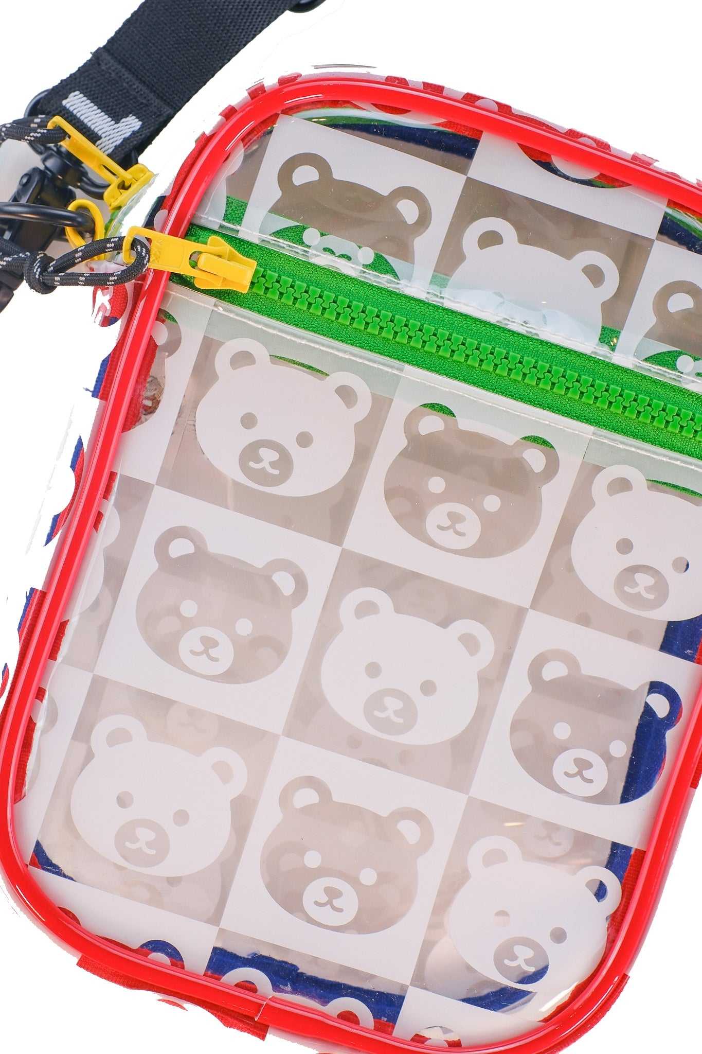 Clear Teddy Fresh Bear Check Clear Bag | 9245OVFKD