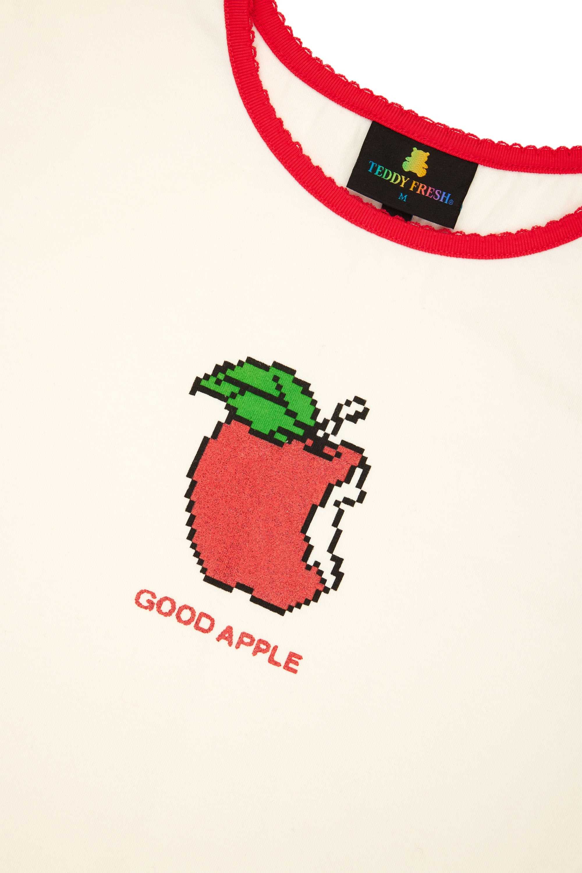 Cream Teddy Fresh Apple A Day Tee | 0273SRAJK