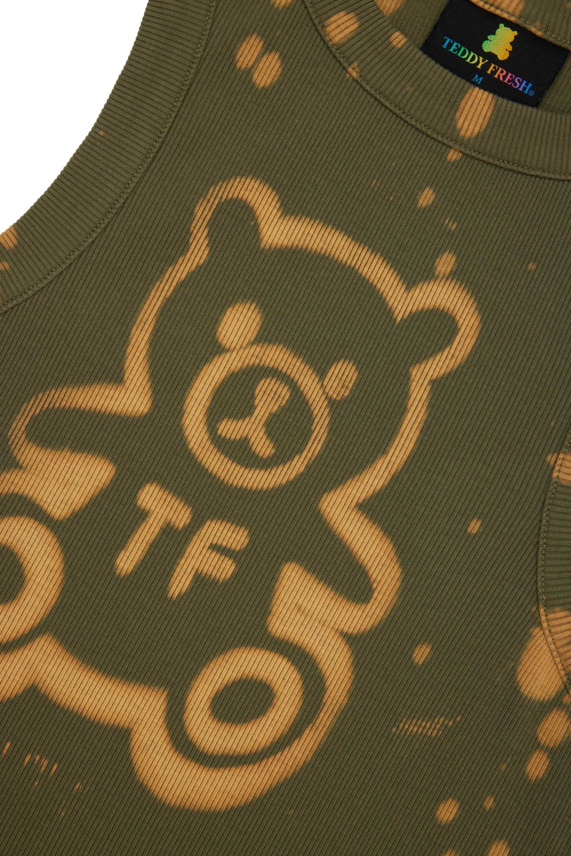 Green Teddy Fresh Bleach Bear Tank Top | 6274PTELQ