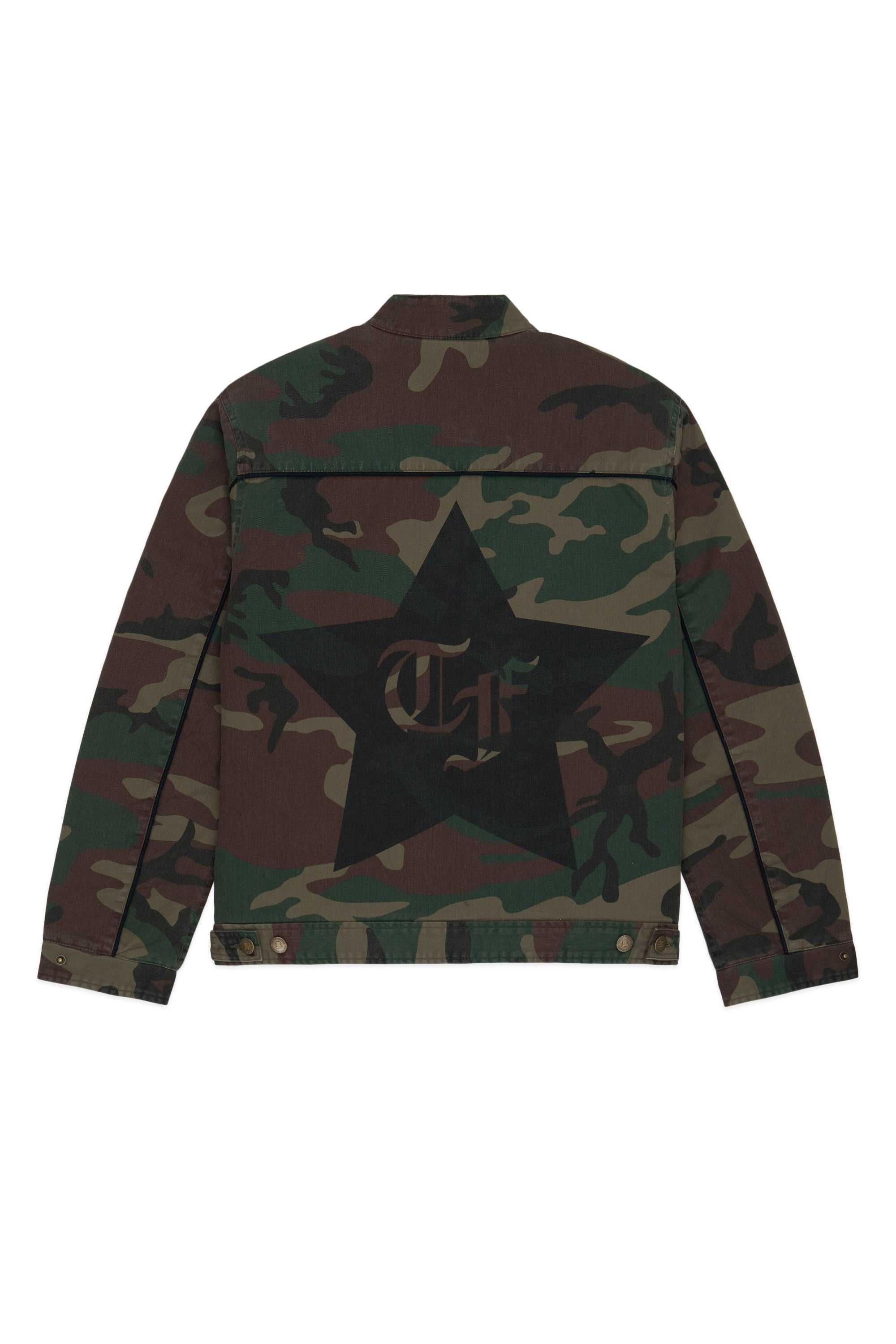 Green Teddy Fresh Camo Moto Jacket | 2561SKLCX