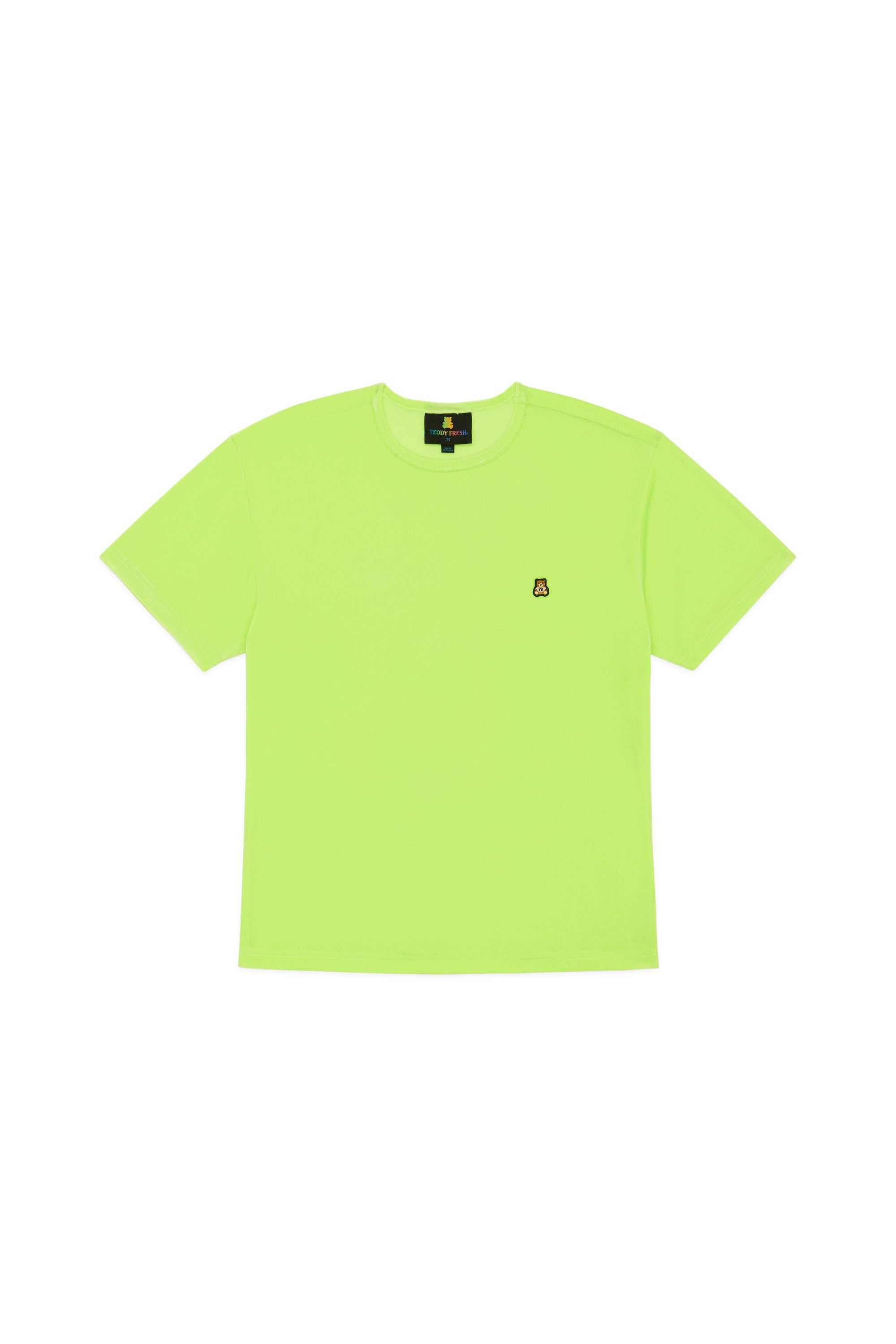 Green Teddy Fresh Highlighter Velour Top | 9012JKZME