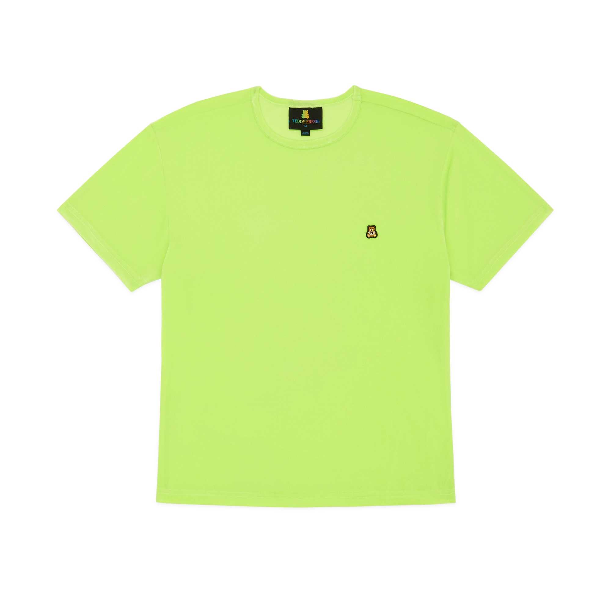 Green Teddy Fresh Highlighter Velour Top | 9012JKZME