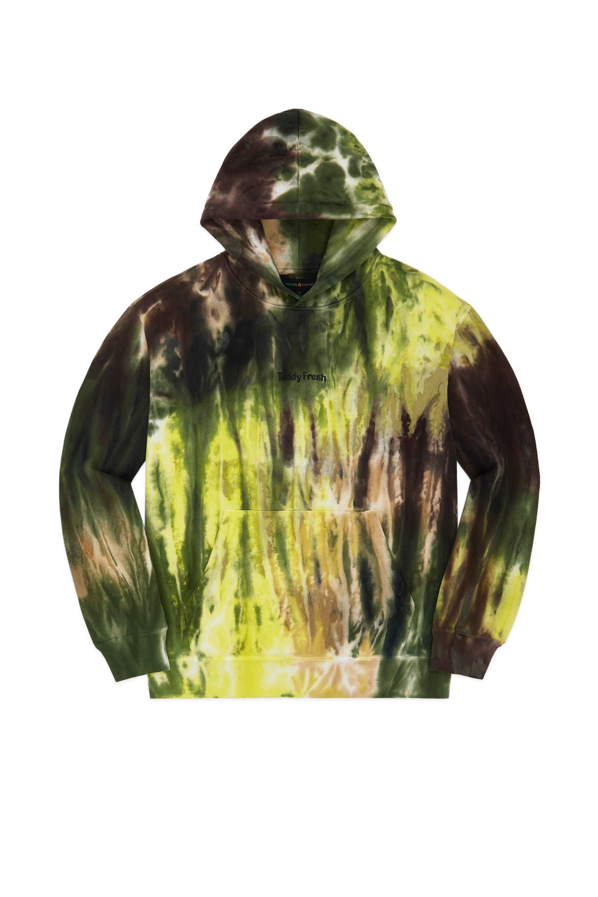 Green Teddy Fresh Ice Dye Hoodie | 4287CZHAO