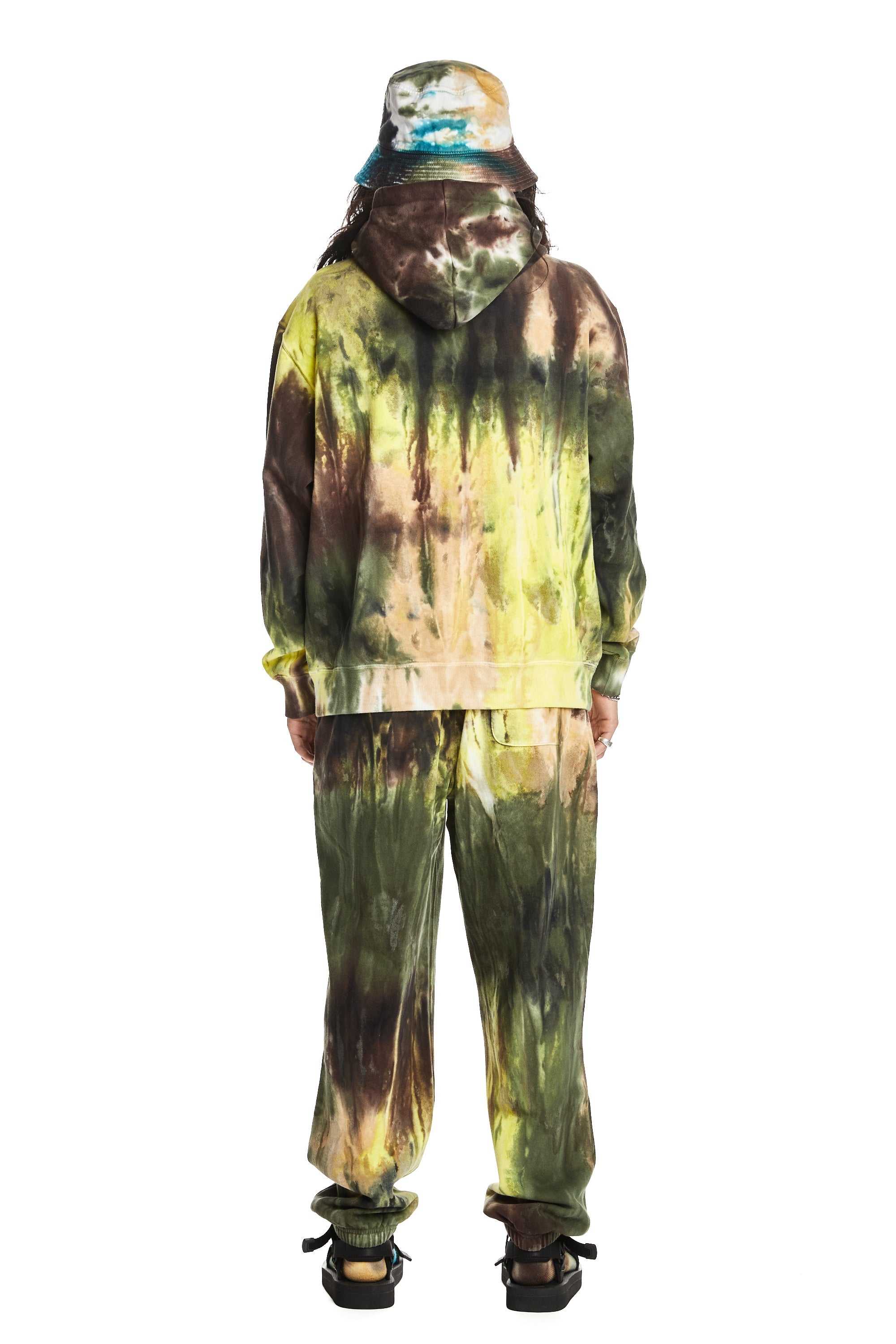 Green Teddy Fresh Ice Dye Sweatpants | 0745MKIJX