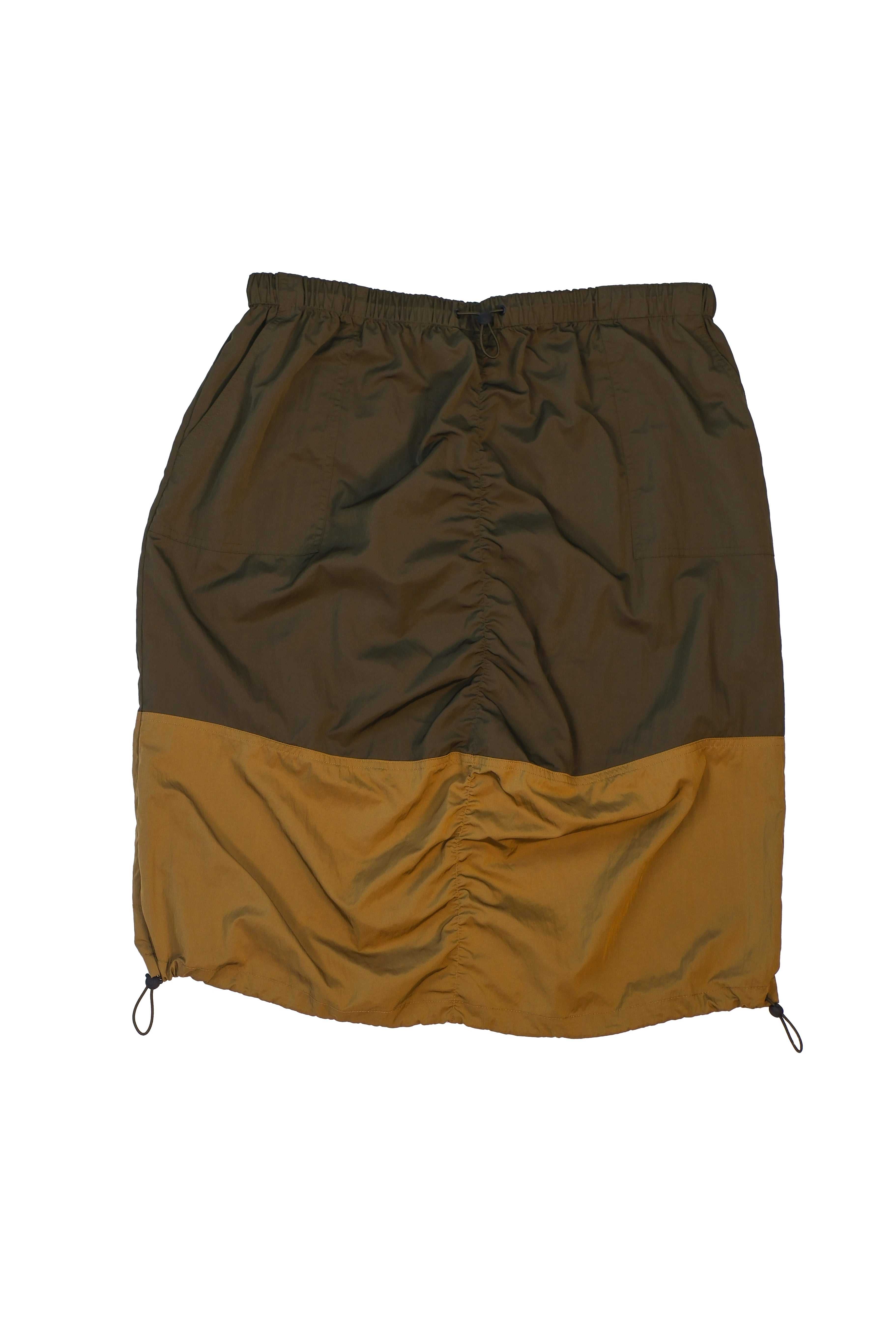 Green Teddy Fresh Nylon Panel Skirt | 7623ZLXMQ