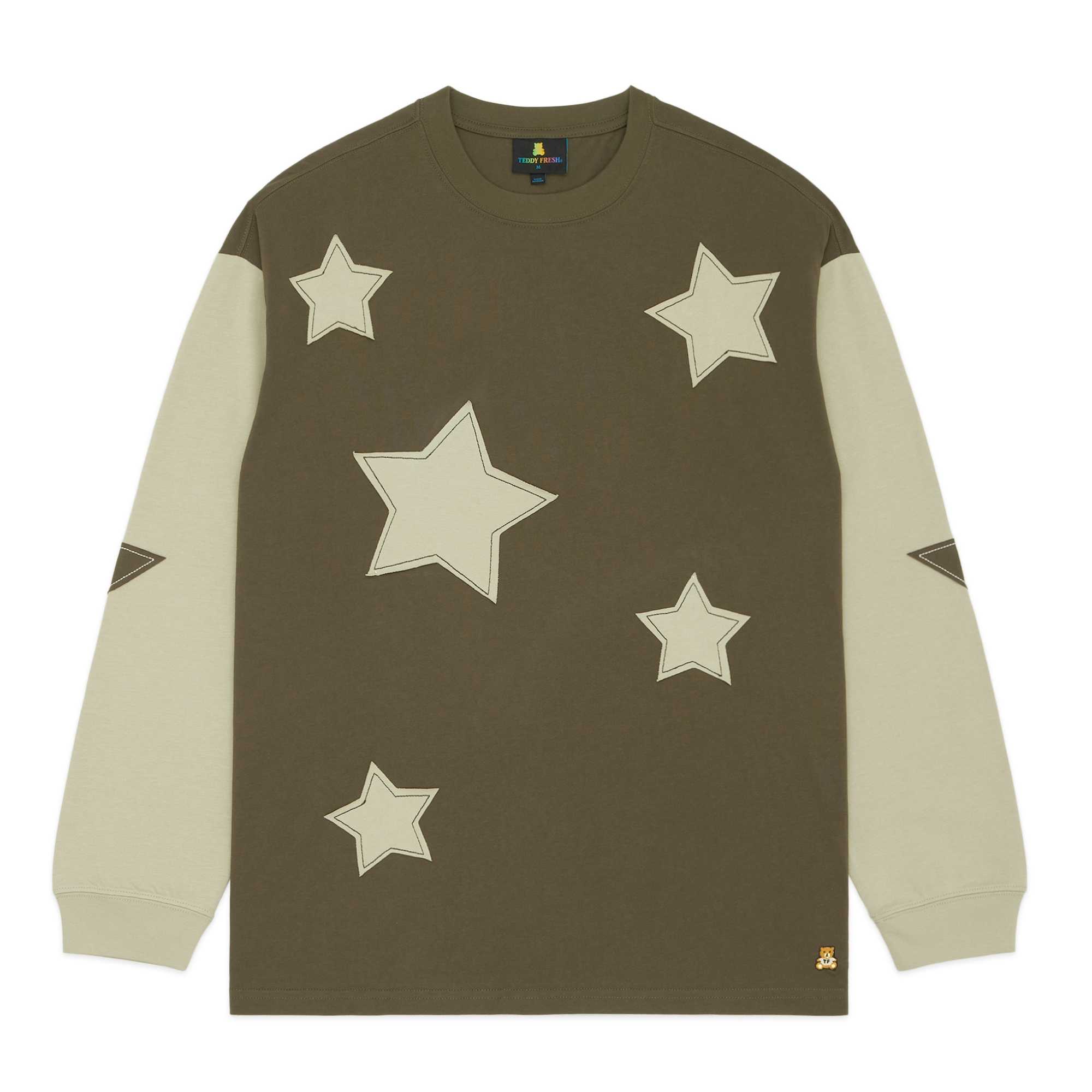 Green Teddy Fresh Patched Star Tee | 5169CZMEW