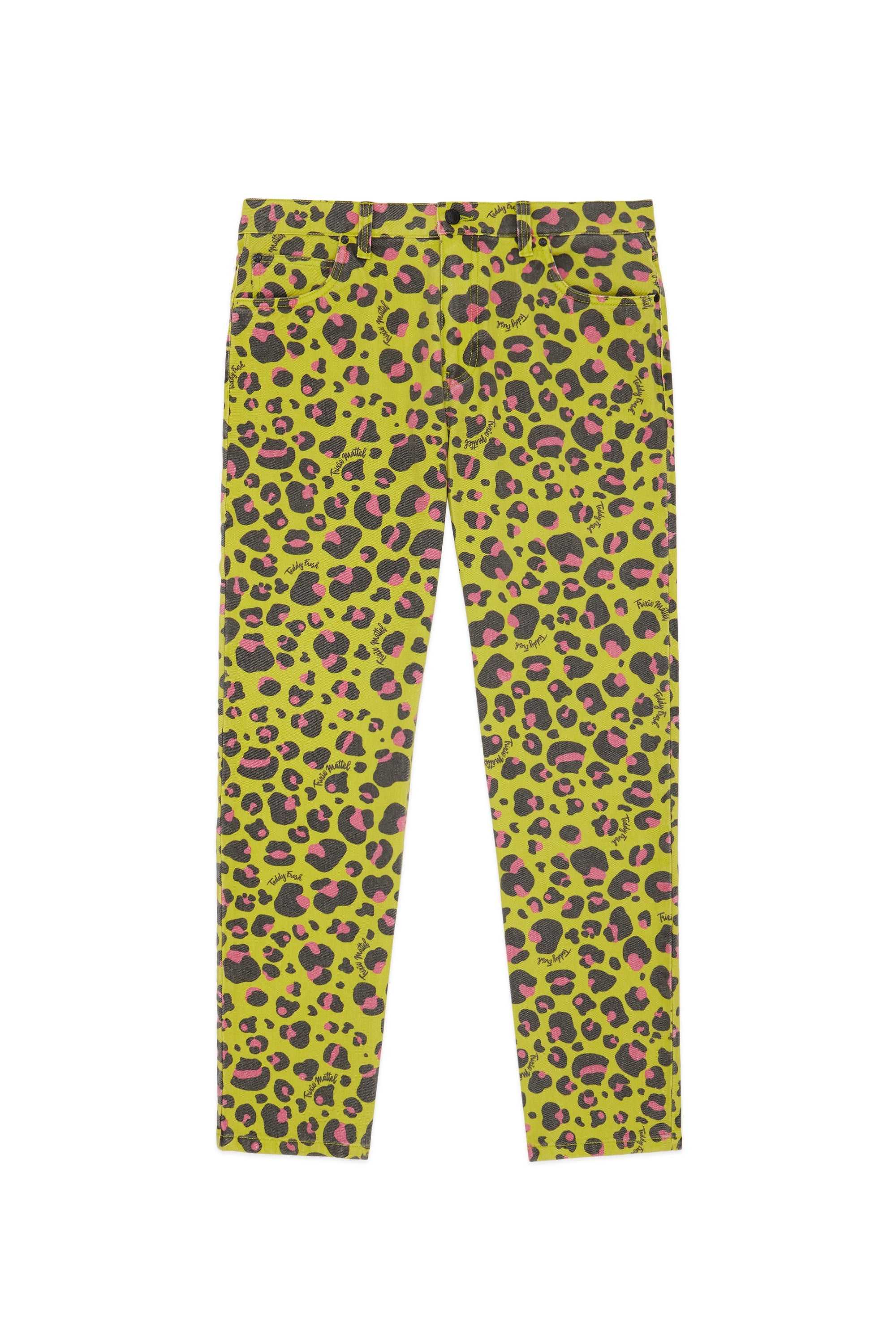 Green Teddy Fresh TF x Trixie Leopard Jeans | 3105FXYMP