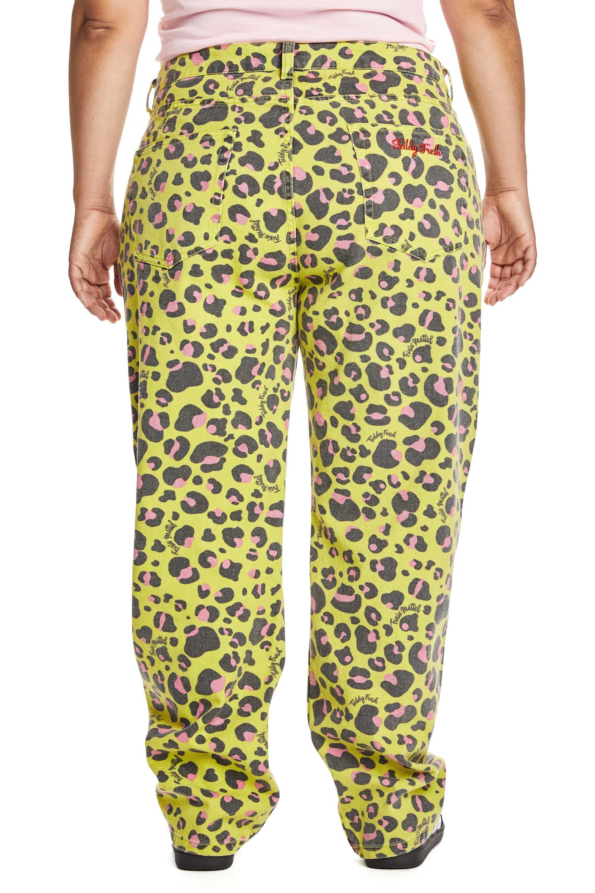 Green Teddy Fresh TF x Trixie Leopard Jeans | 3105FXYMP