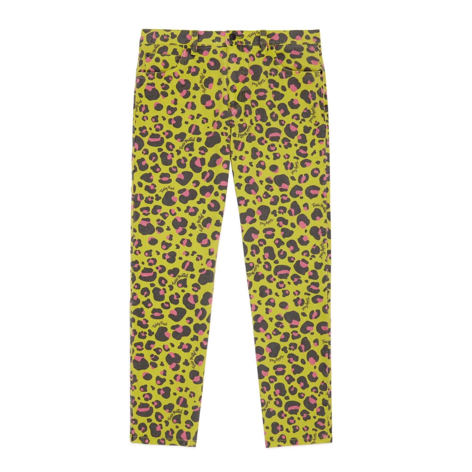 Green Teddy Fresh TF x Trixie Leopard Jeans | 3105FXYMP