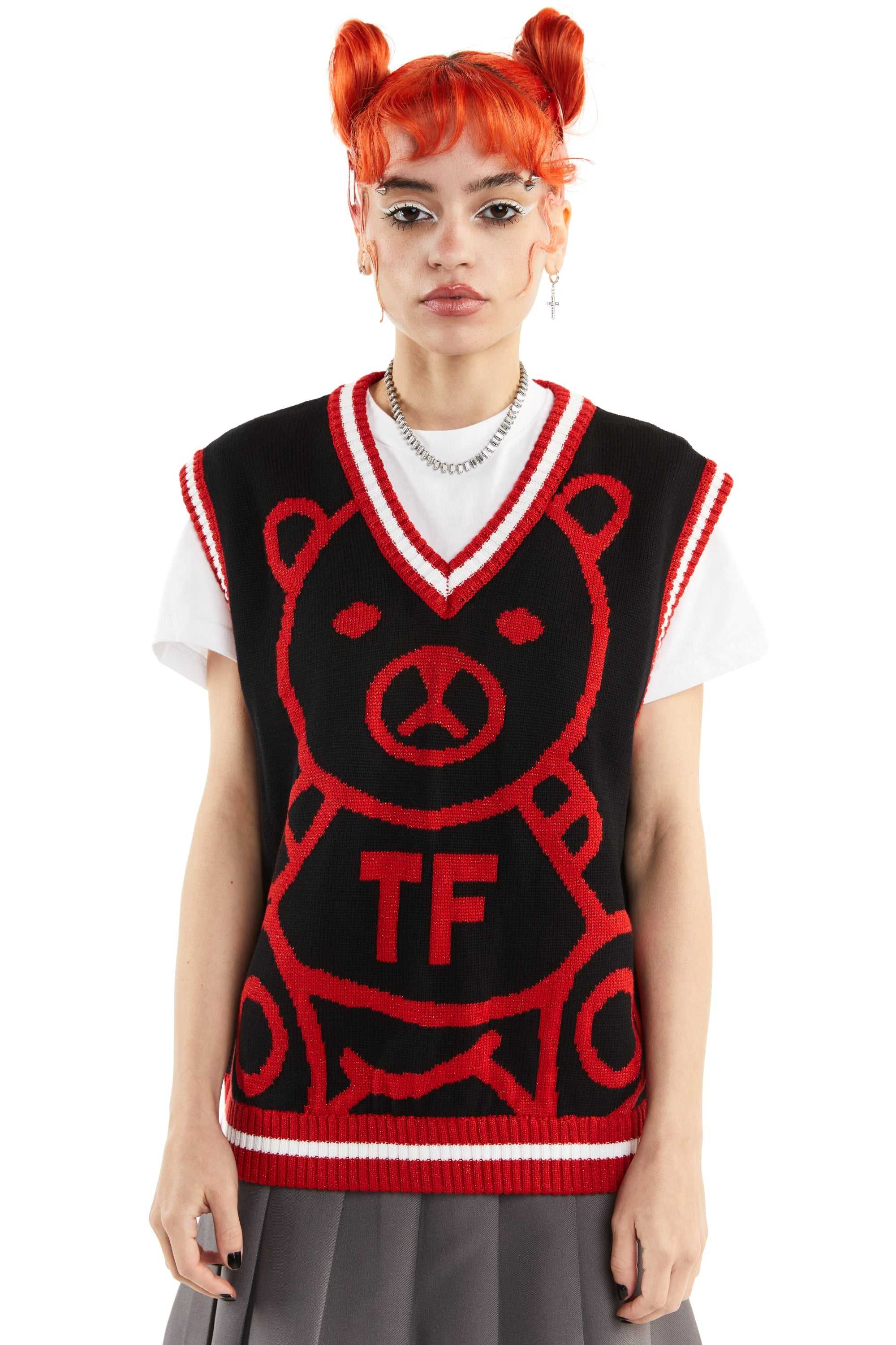 Green Teddy Fresh Ted Sweater Vest | 5894JHBWU