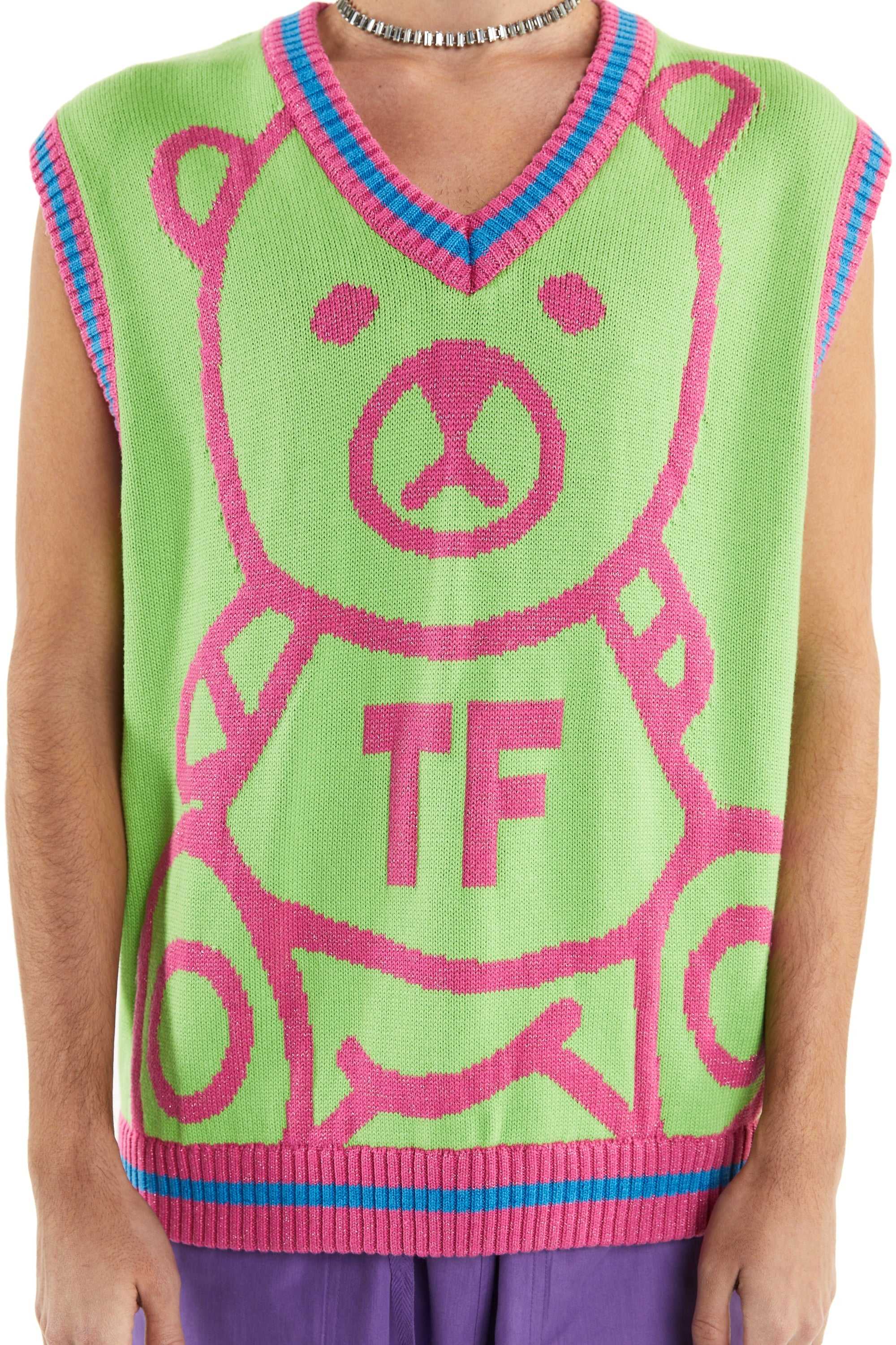 Green Teddy Fresh Ted Sweater Vest | 5894JHBWU