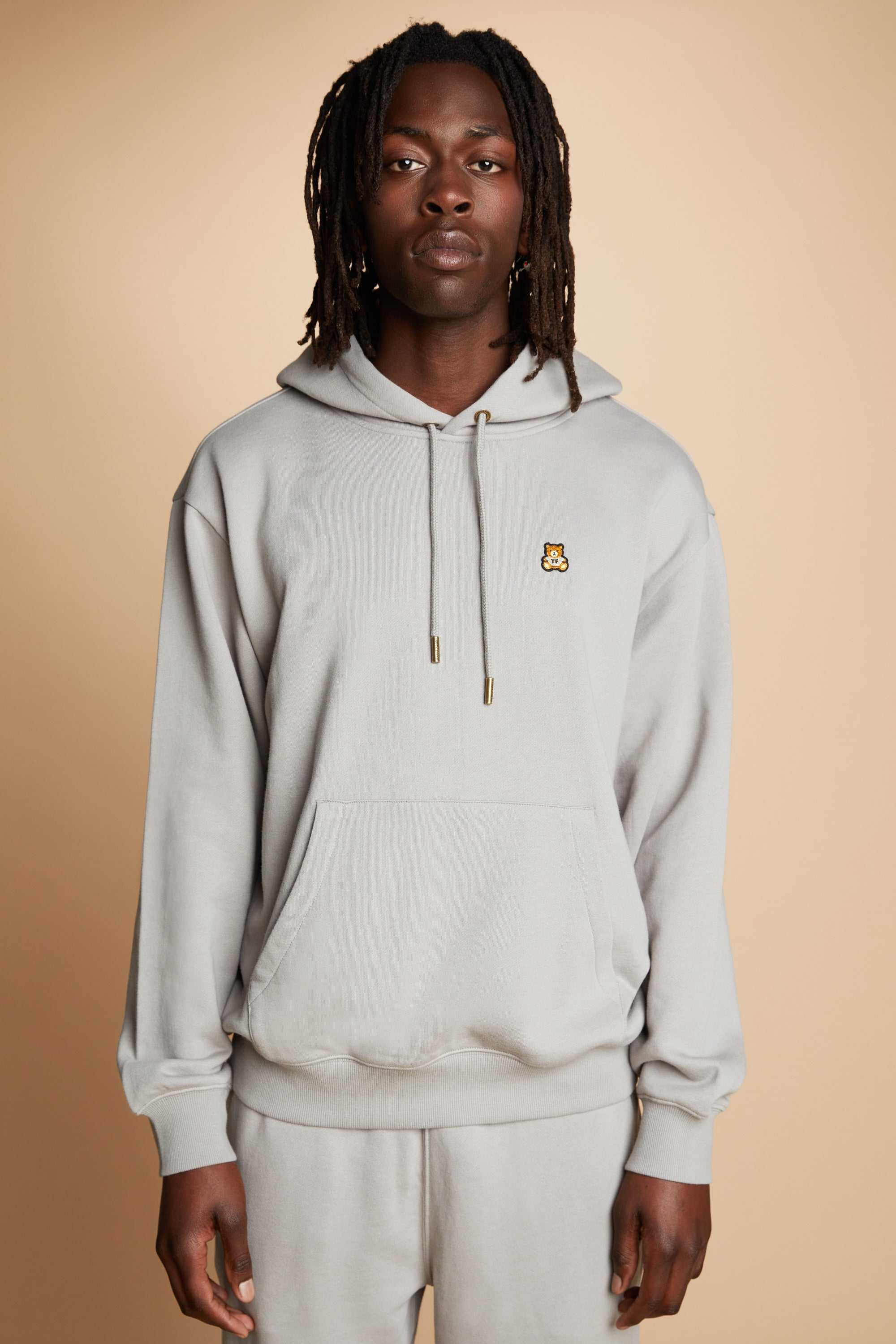 Grey Teddy Fresh Classic Hoodie | 1245WVHEY