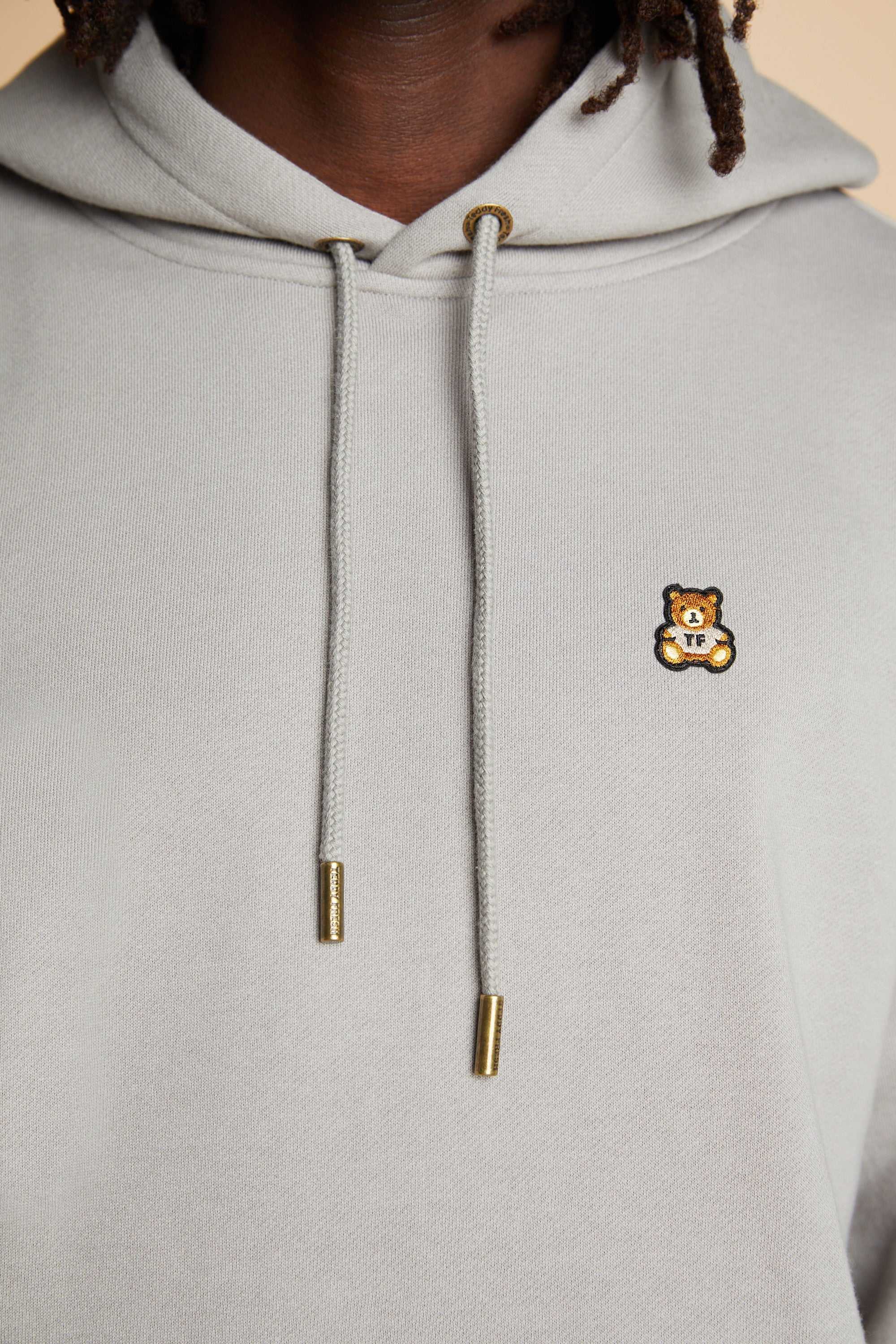 Grey Teddy Fresh Classic Hoodie | 1245WVHEY