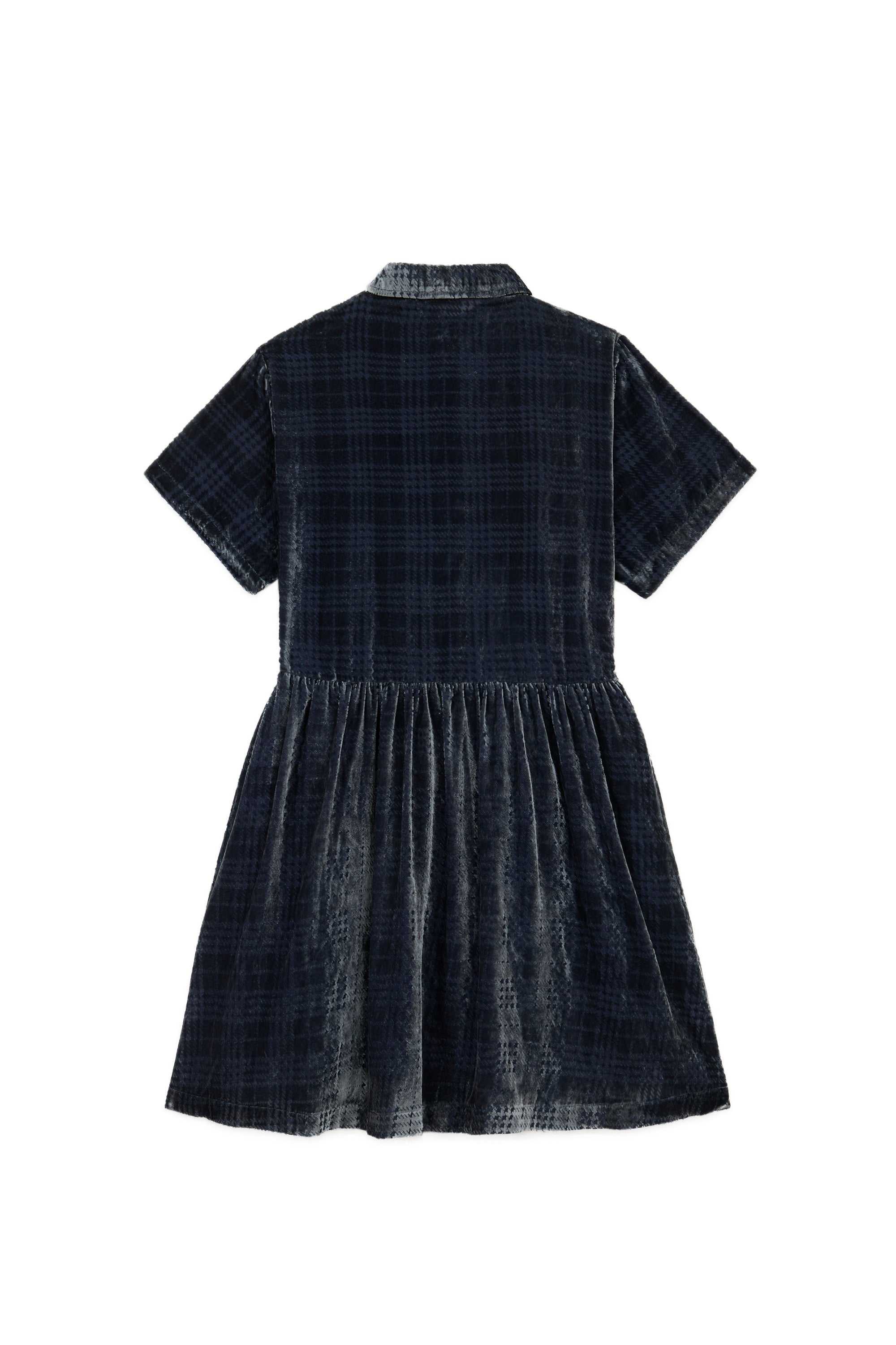 Grey Teddy Fresh Sheer Check Shirt Dress | 3165EVBDS