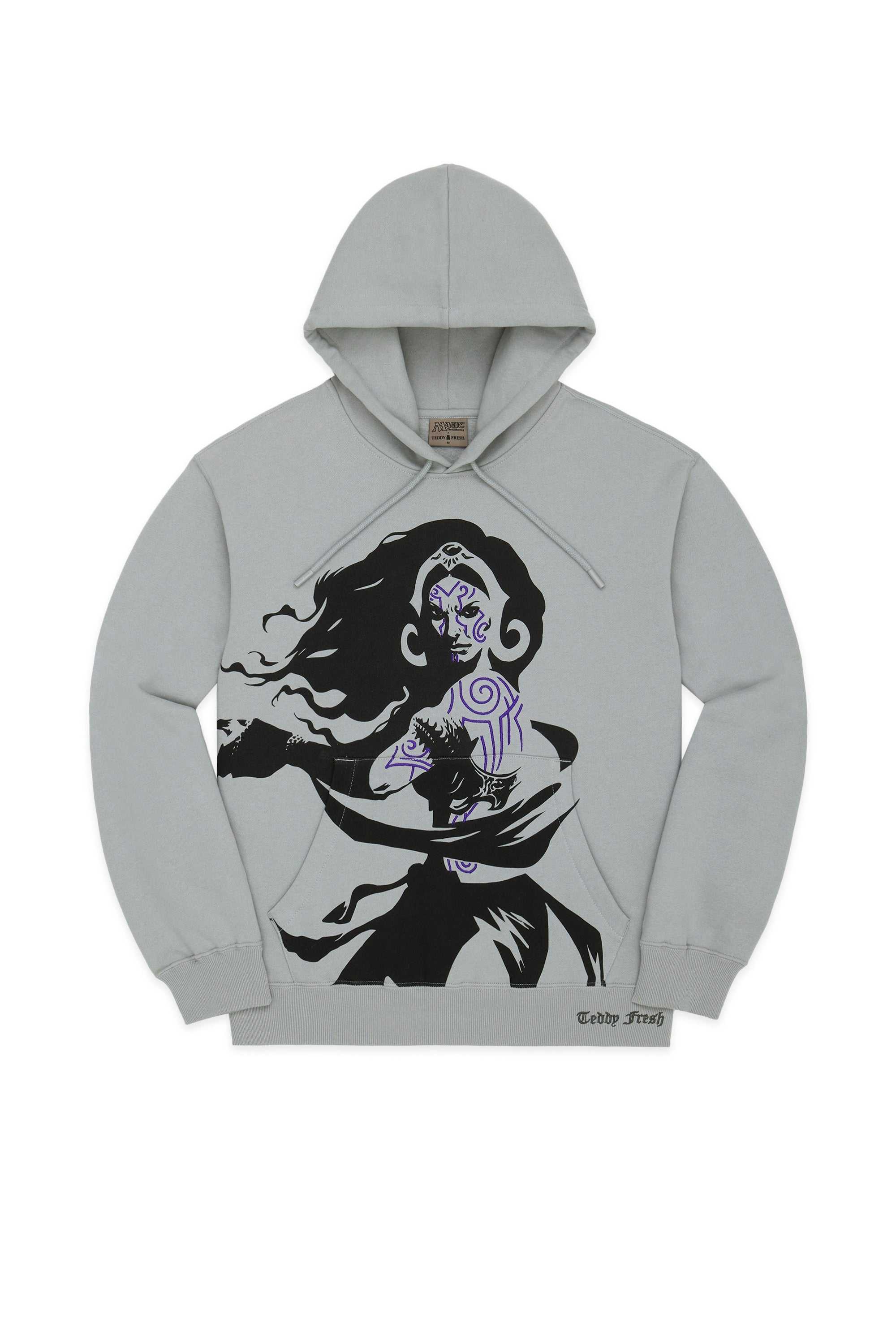 Grey Teddy Fresh TF x Magic: The Gathering Liliana Of The Dark Realms Hoodie | 0623JYDSX