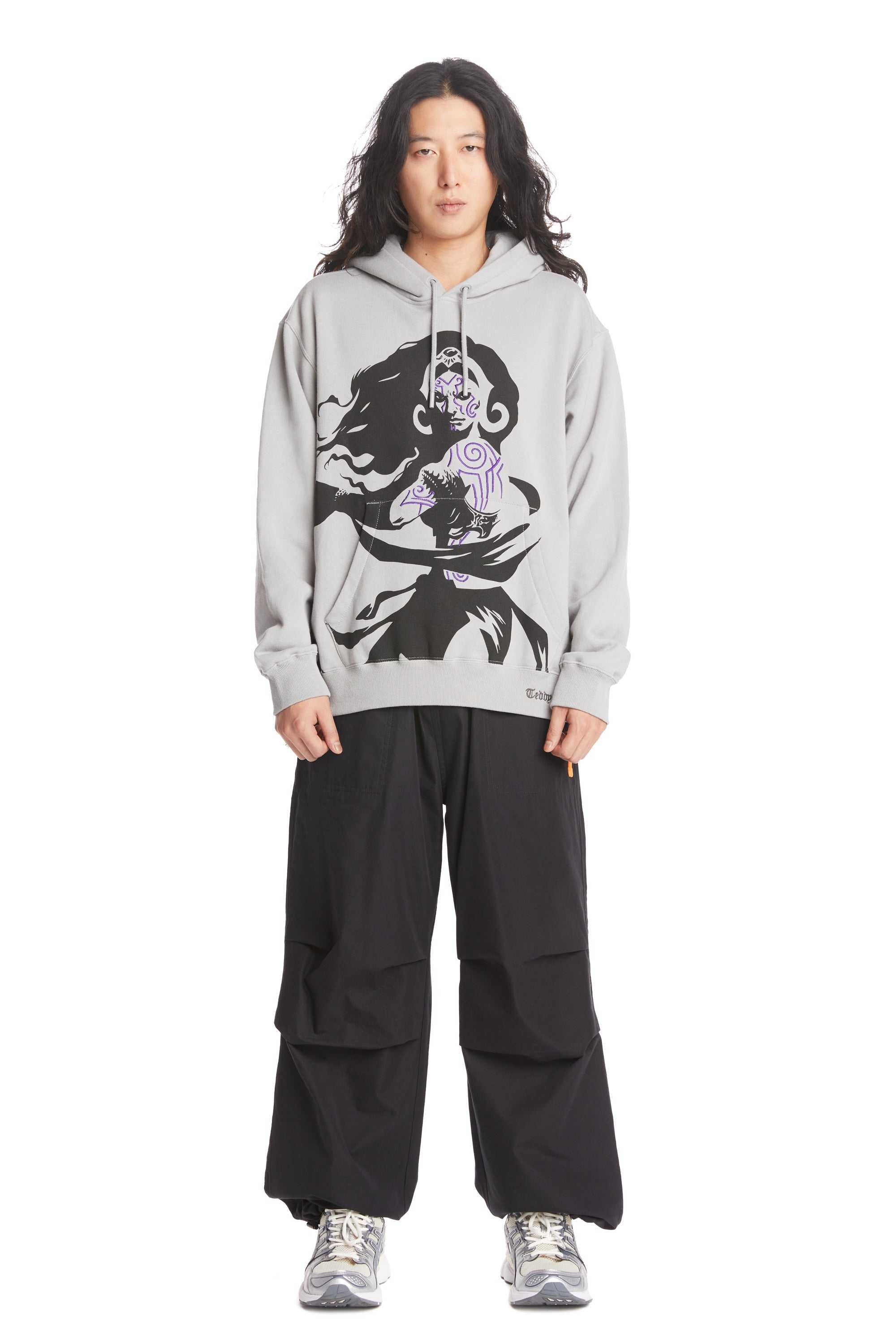 Grey Teddy Fresh TF x Magic: The Gathering Liliana Of The Dark Realms Hoodie | 0623JYDSX