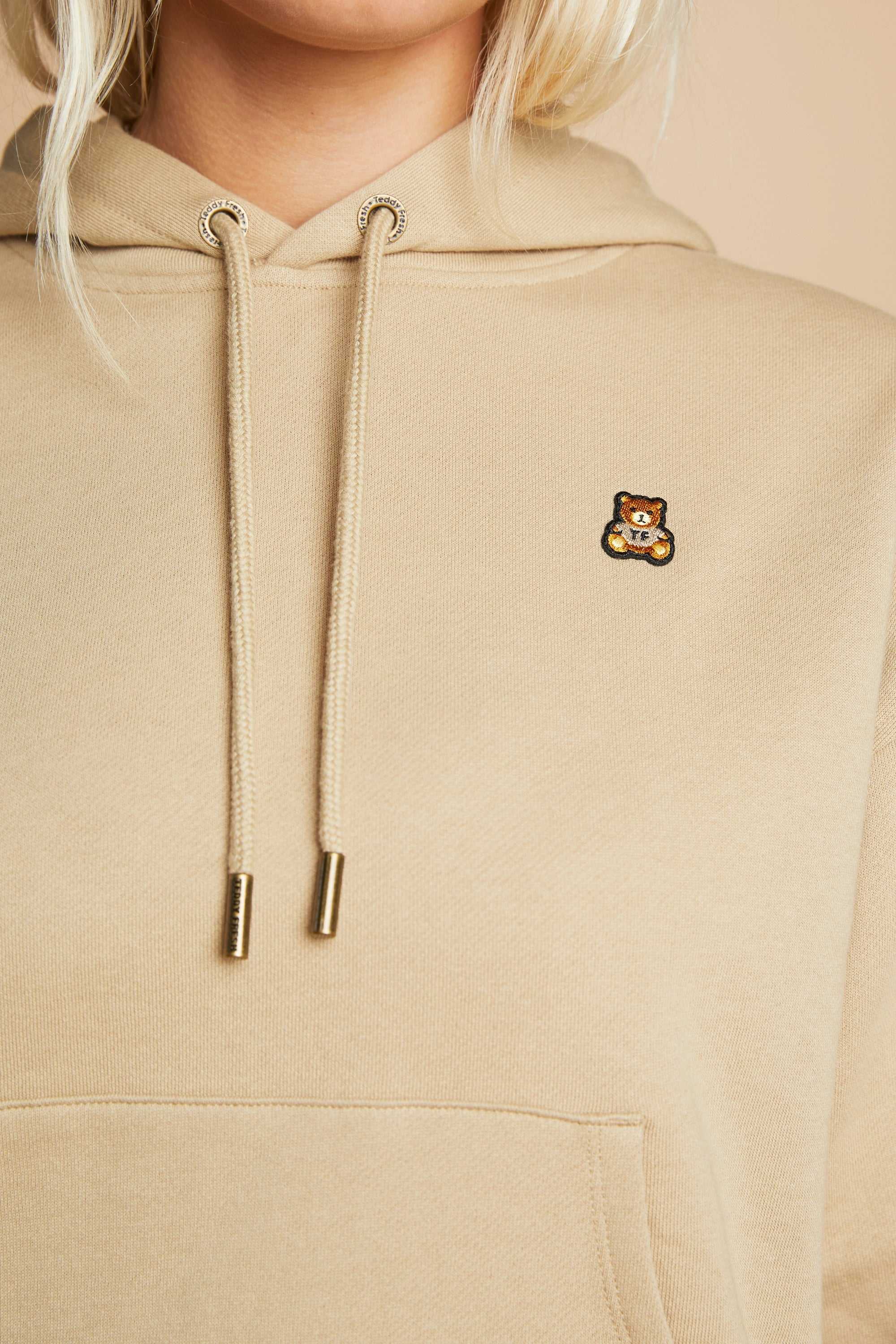 Khaki Teddy Fresh Classic Hoodie | 3598CPDNO