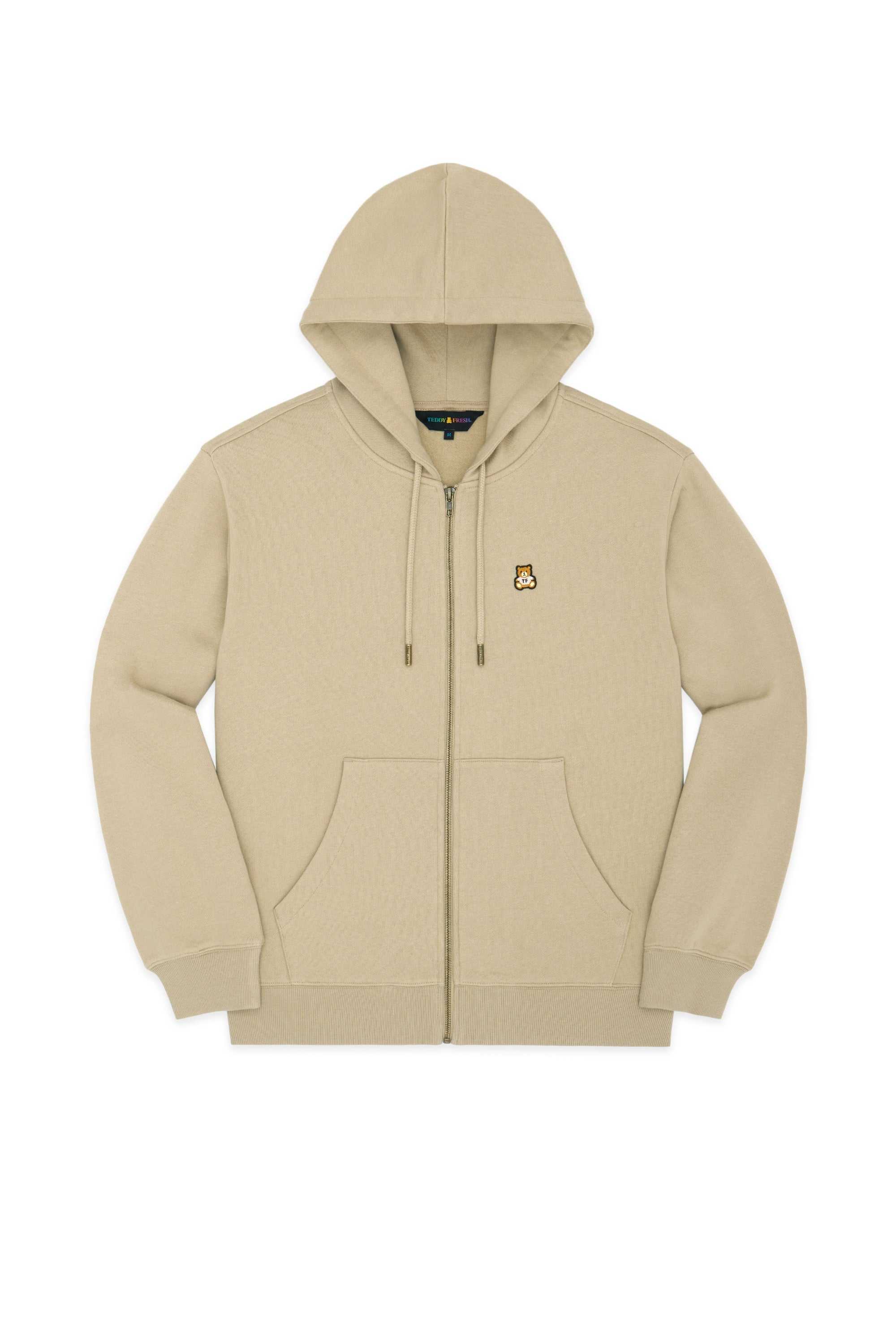 Khaki Teddy Fresh Classic Zip Hoodie | 0513LYKBV