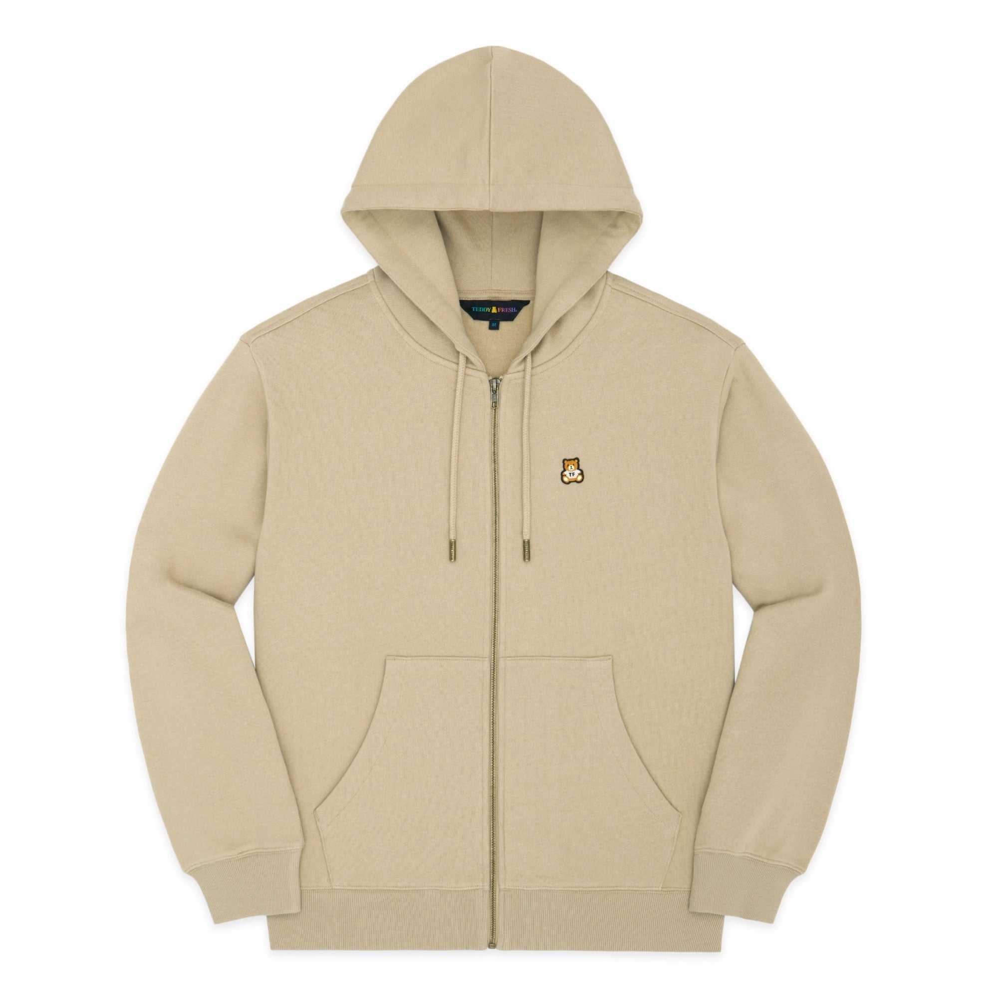 Khaki Teddy Fresh Classic Zip Hoodie | 0513LYKBV