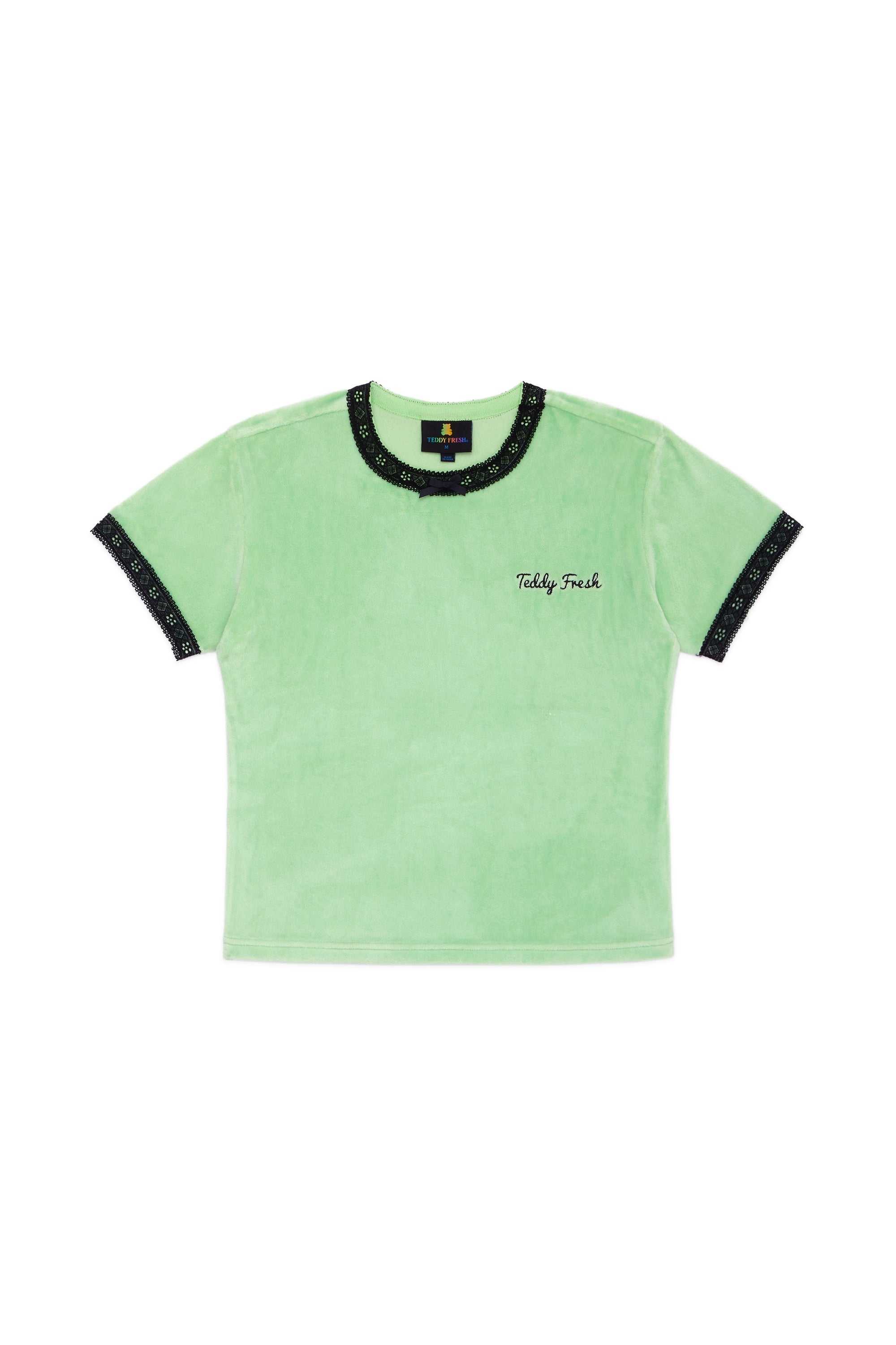 Mint Teddy Fresh Mint Velour Tee | 0618ACHML