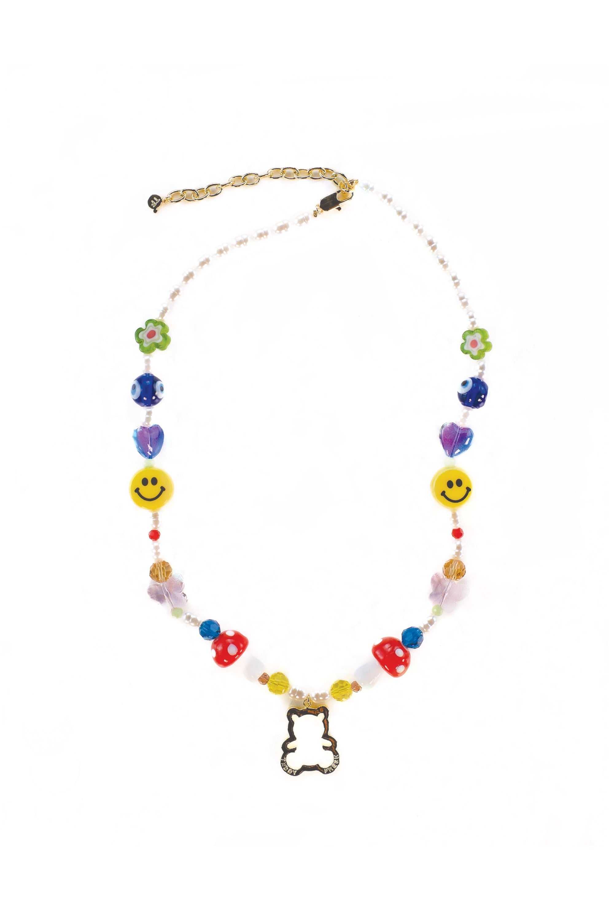 Multi Teddy Fresh All Smiles Bear Necklace | 8724ICVYN