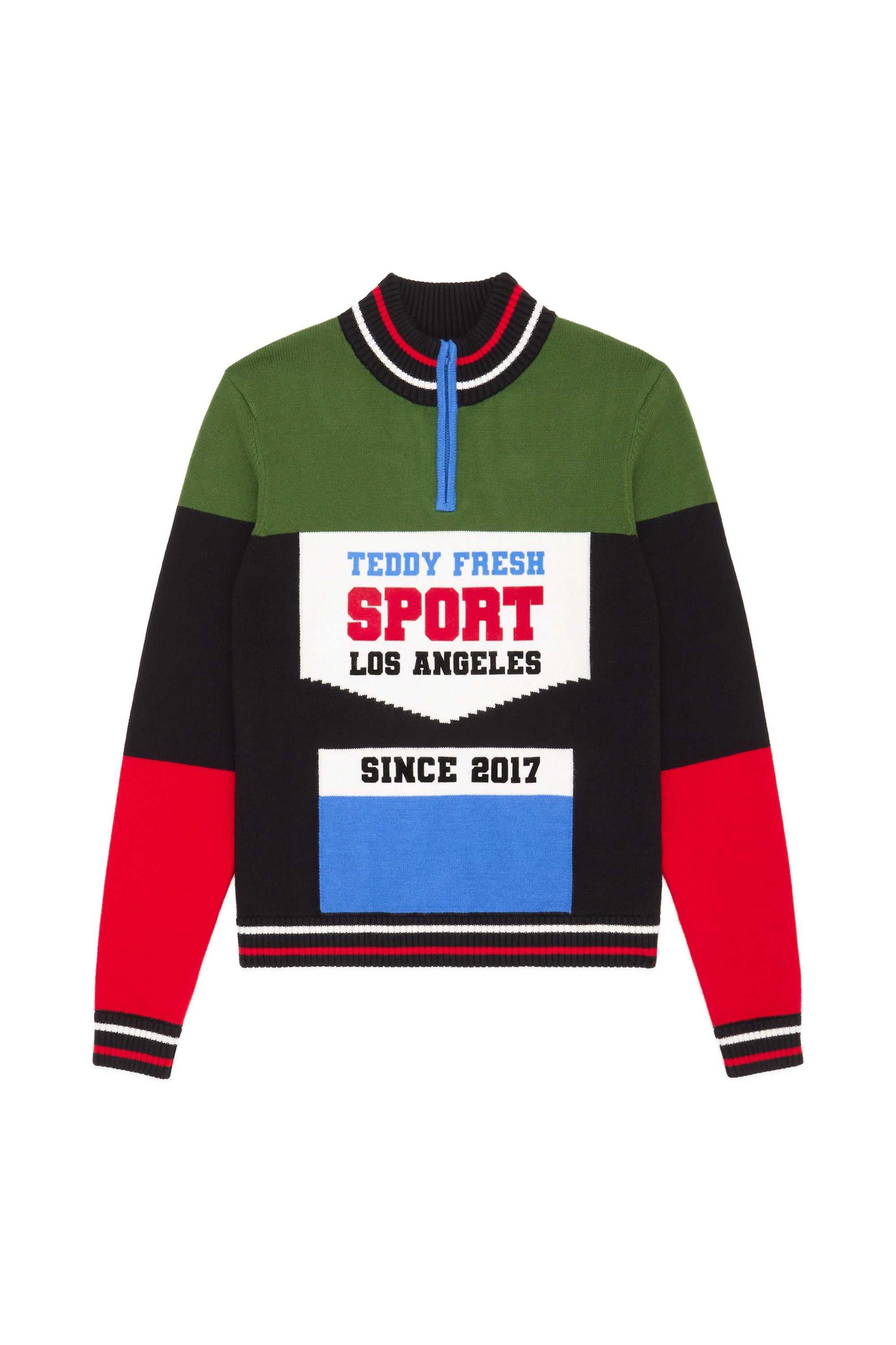 Multi Teddy Fresh Bike Jersey Zip Sweater | 3512PNOFE