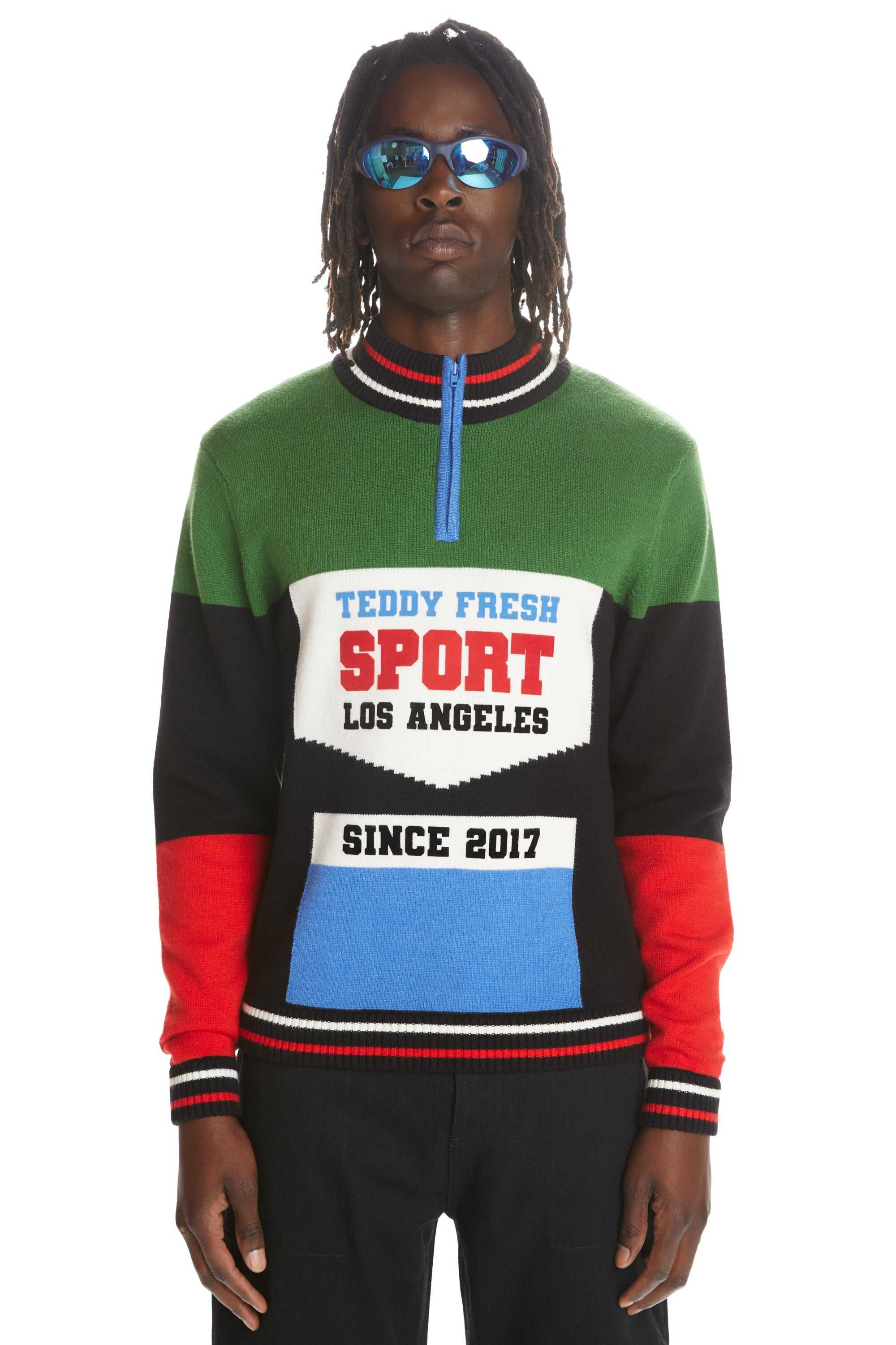 Multi Teddy Fresh Bike Jersey Zip Sweater | 3512PNOFE