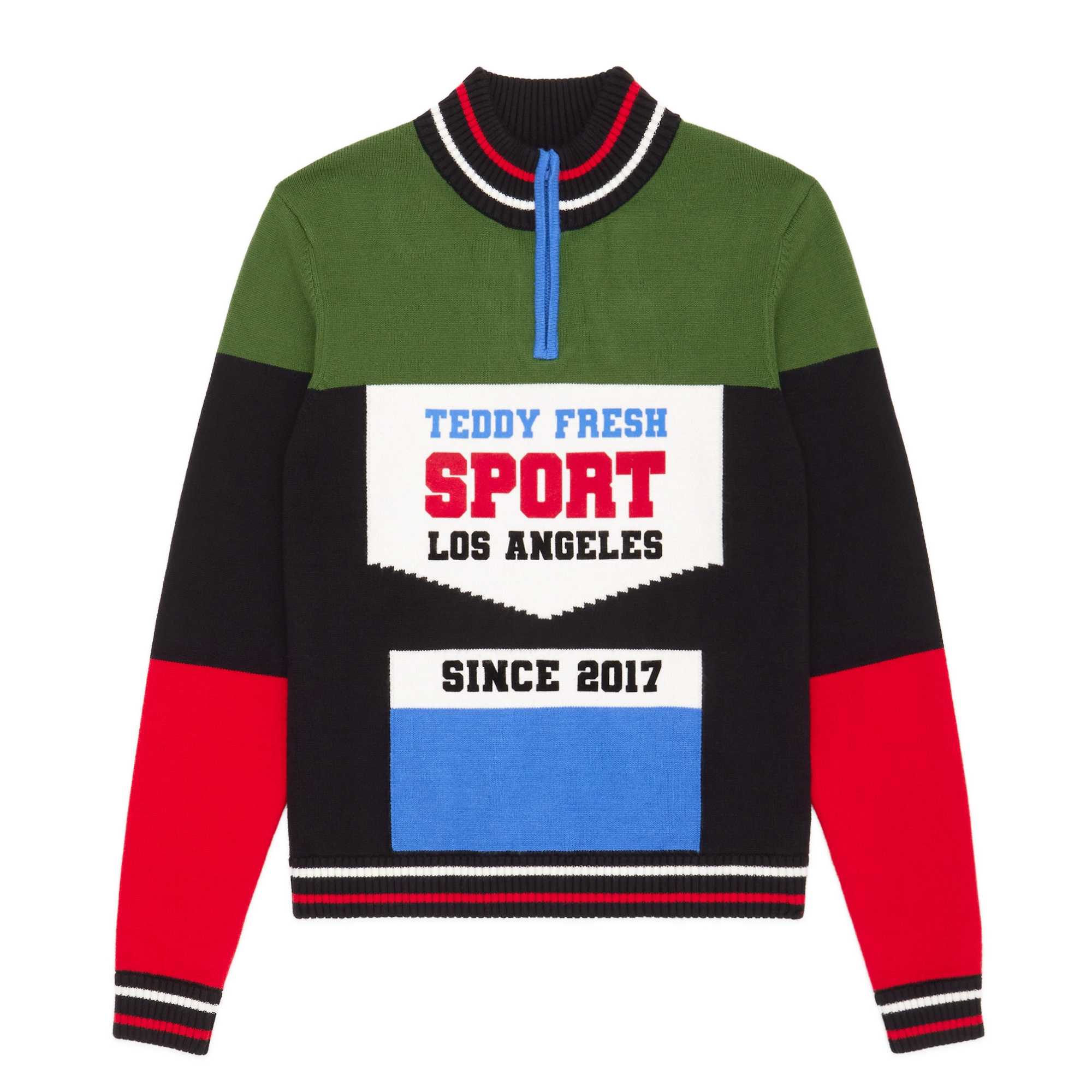 Multi Teddy Fresh Bike Jersey Zip Sweater | 3512PNOFE