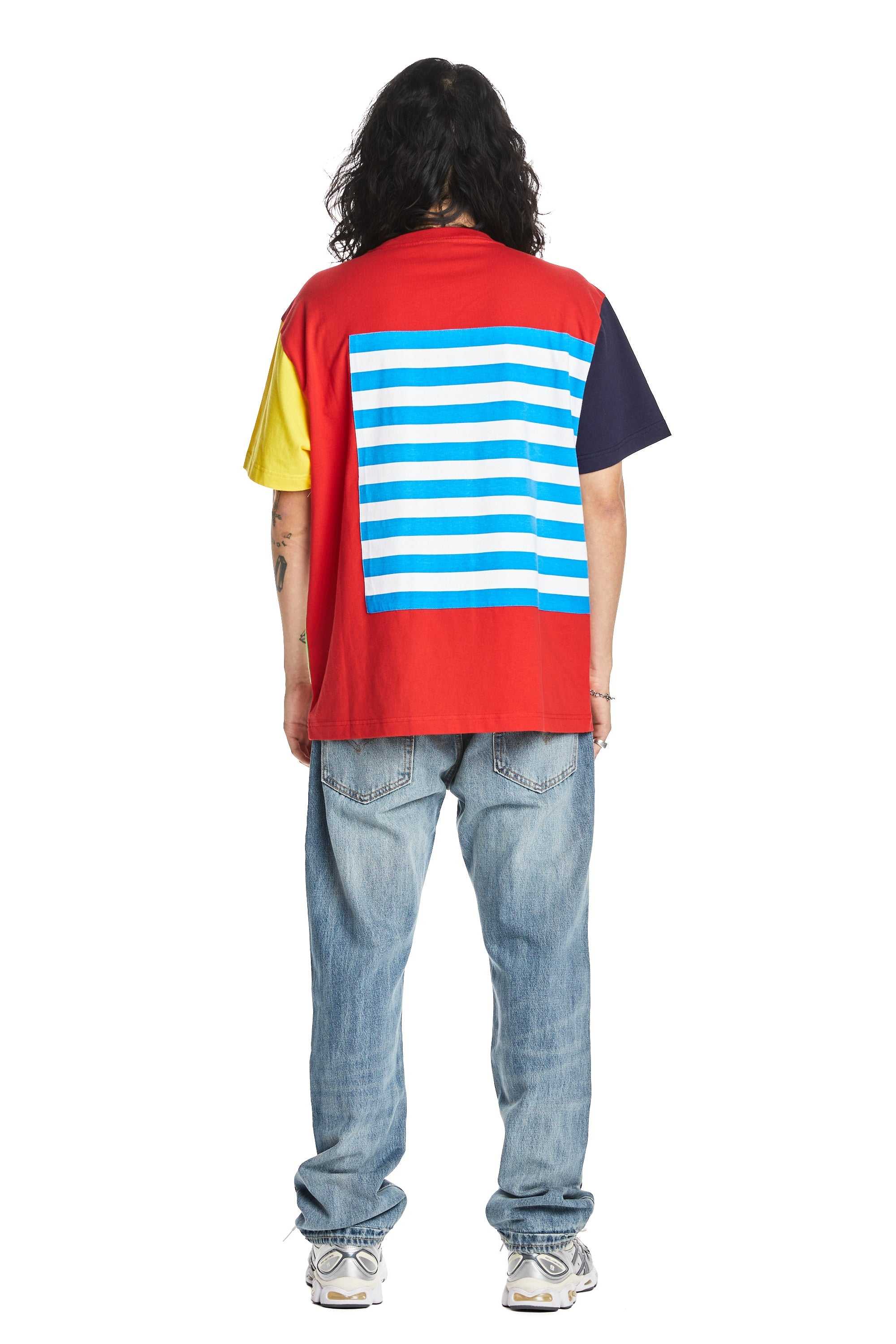 Multi Teddy Fresh Box Paneled Tee | 7240MSGBF