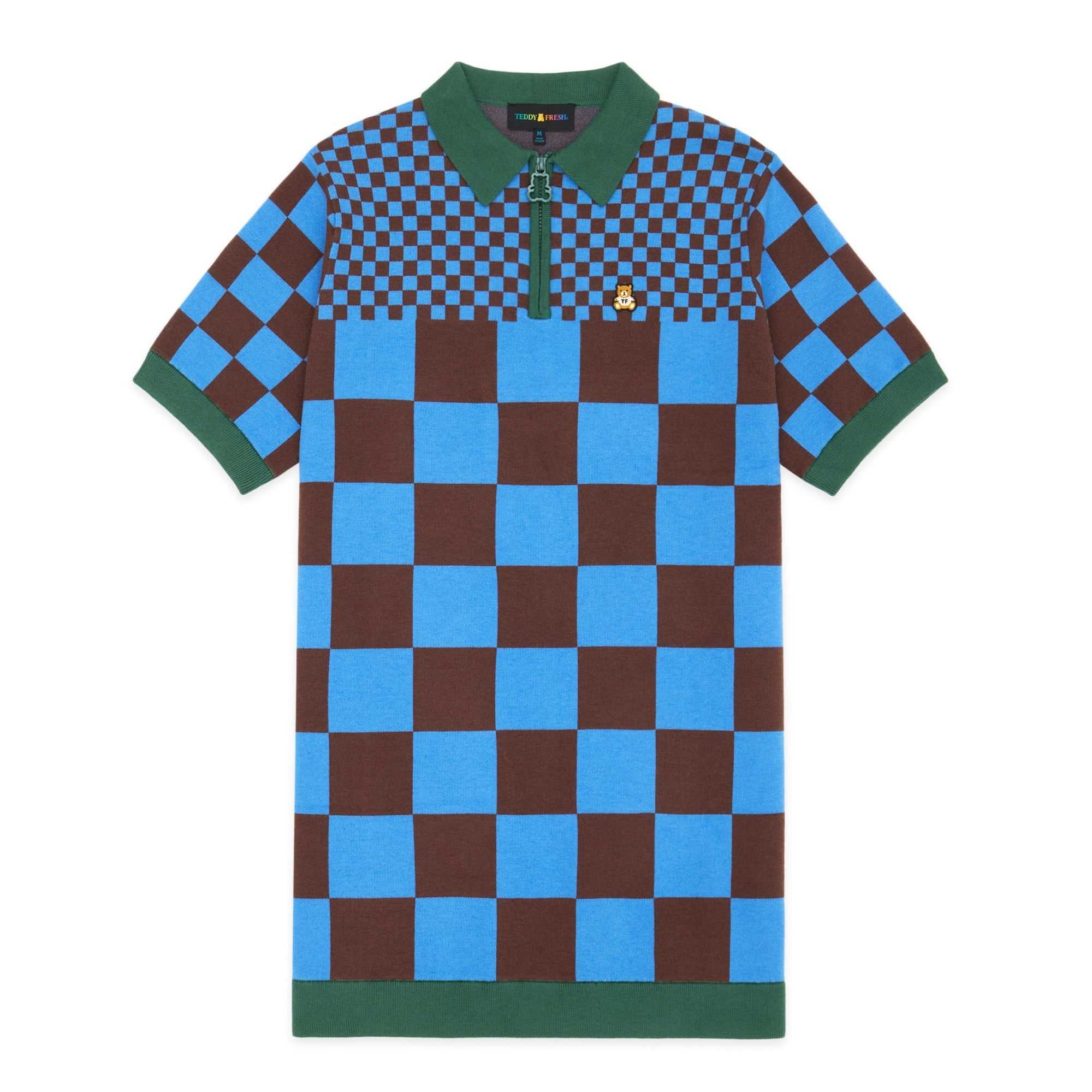 Multi Teddy Fresh Check Clash Sweater Dress | 0835XOMZI