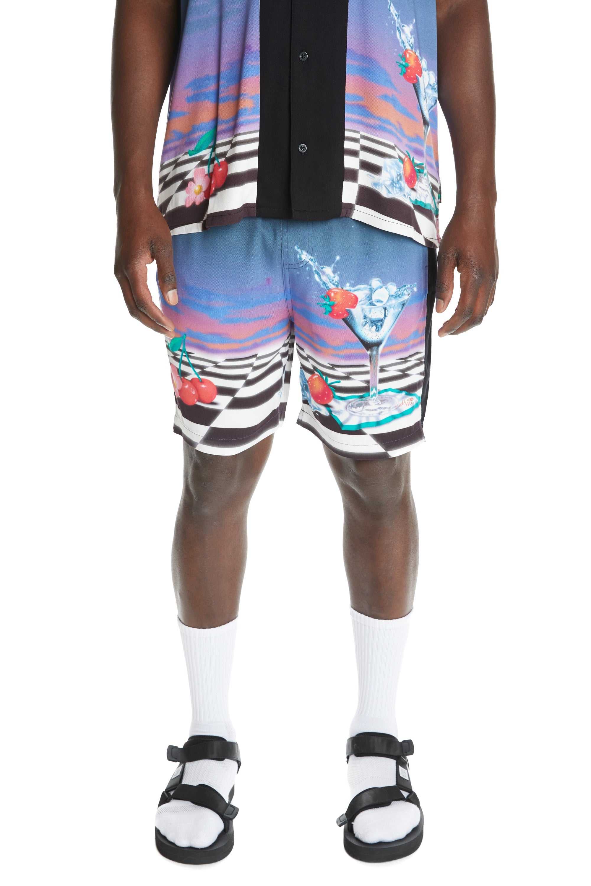 Multi Teddy Fresh Dreamscape Shorts | 4769OTZMR