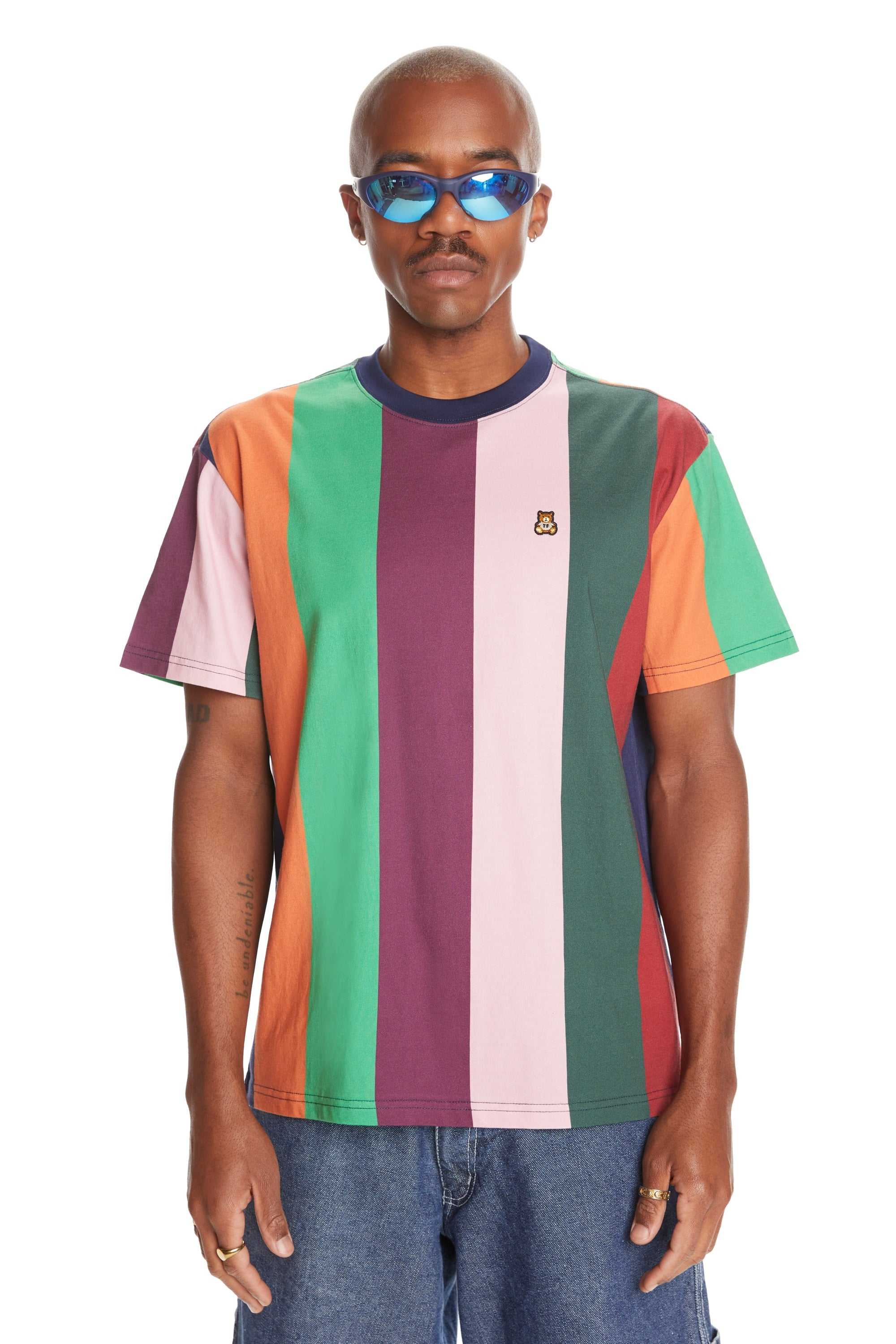 Multi Teddy Fresh Giant Stripe Tee | 8027XUIML