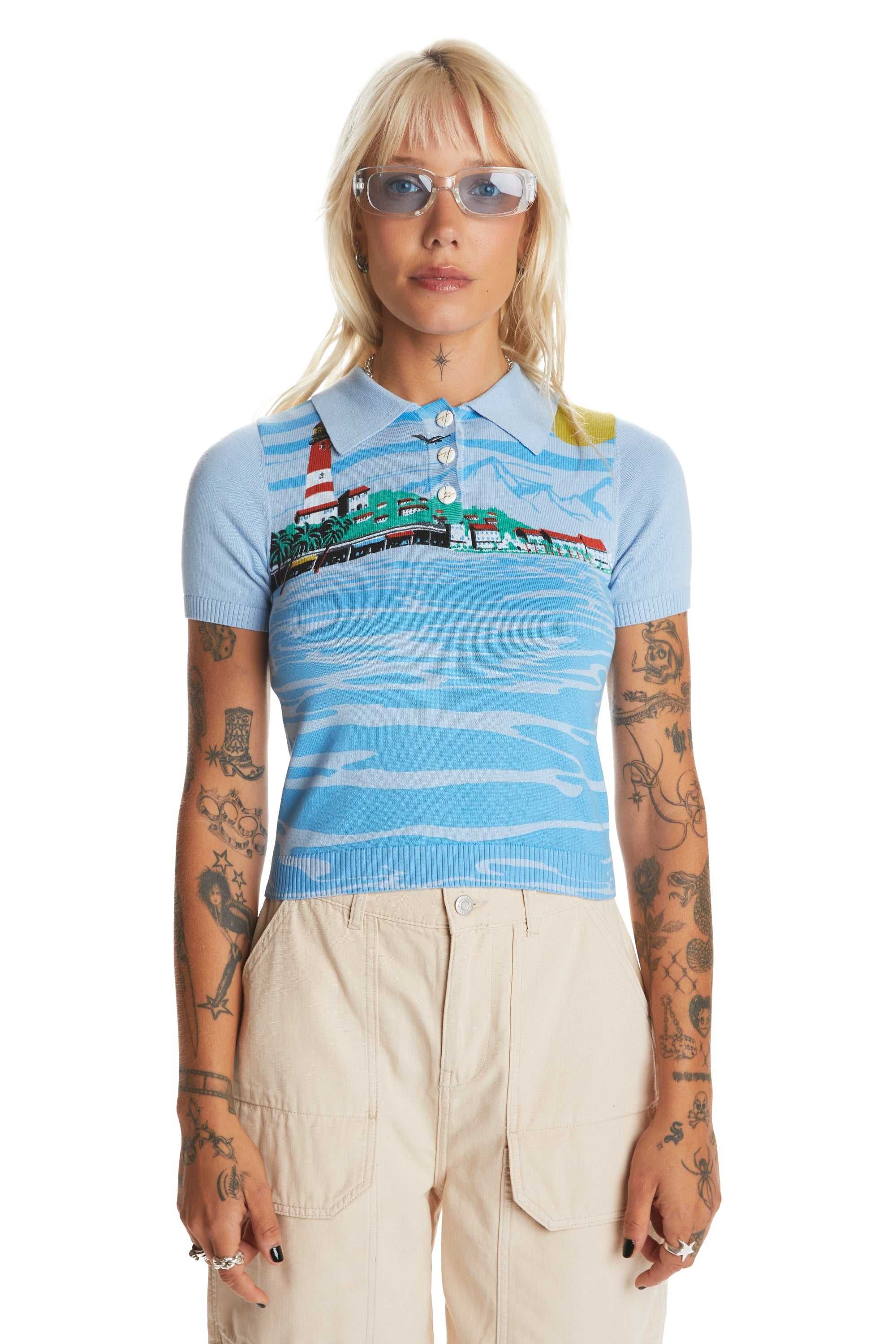 Multi Teddy Fresh Lighthouse Polo | 2418MPUSR