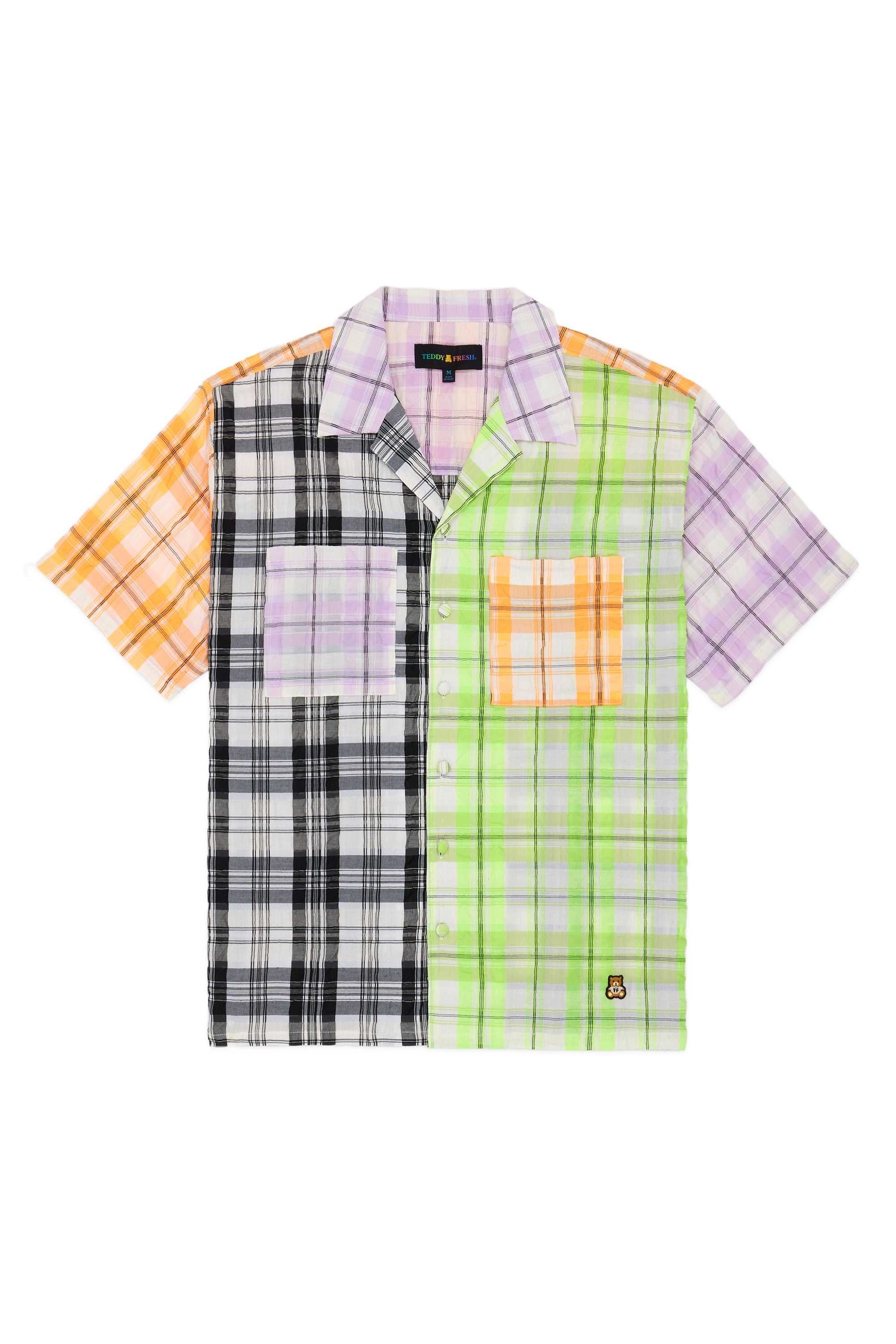 Multi Teddy Fresh Neon Panel Shirt | 2430BDMEF