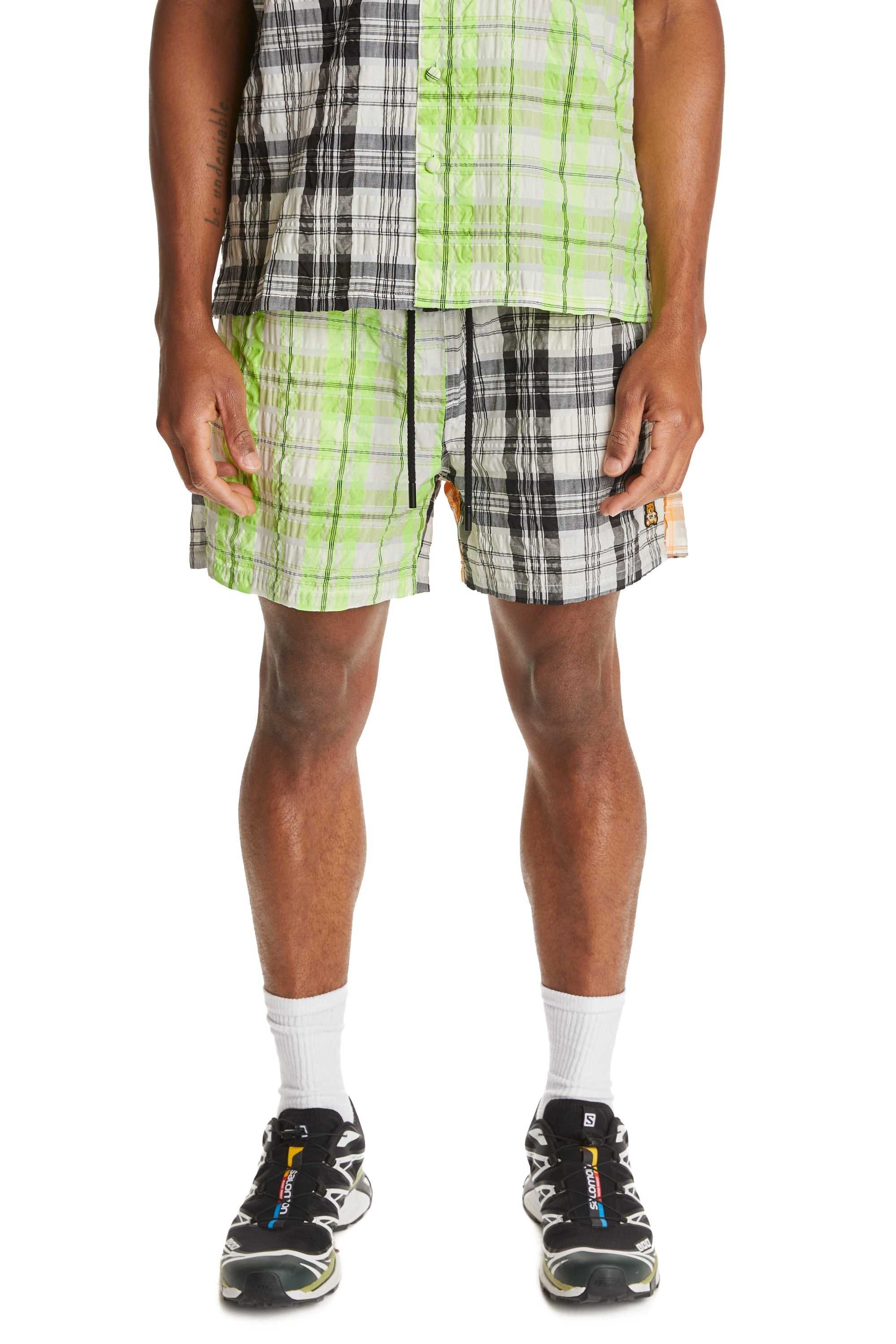 Multi Teddy Fresh Neon Panel Shorts | 2467MVCOH