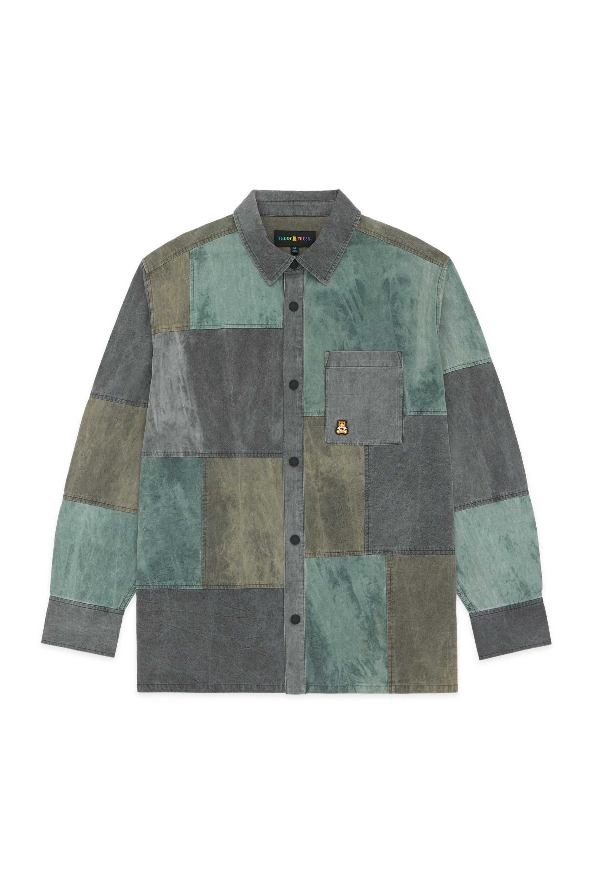 Multi Teddy Fresh Pieced Together Shirt | 6231FCUIO