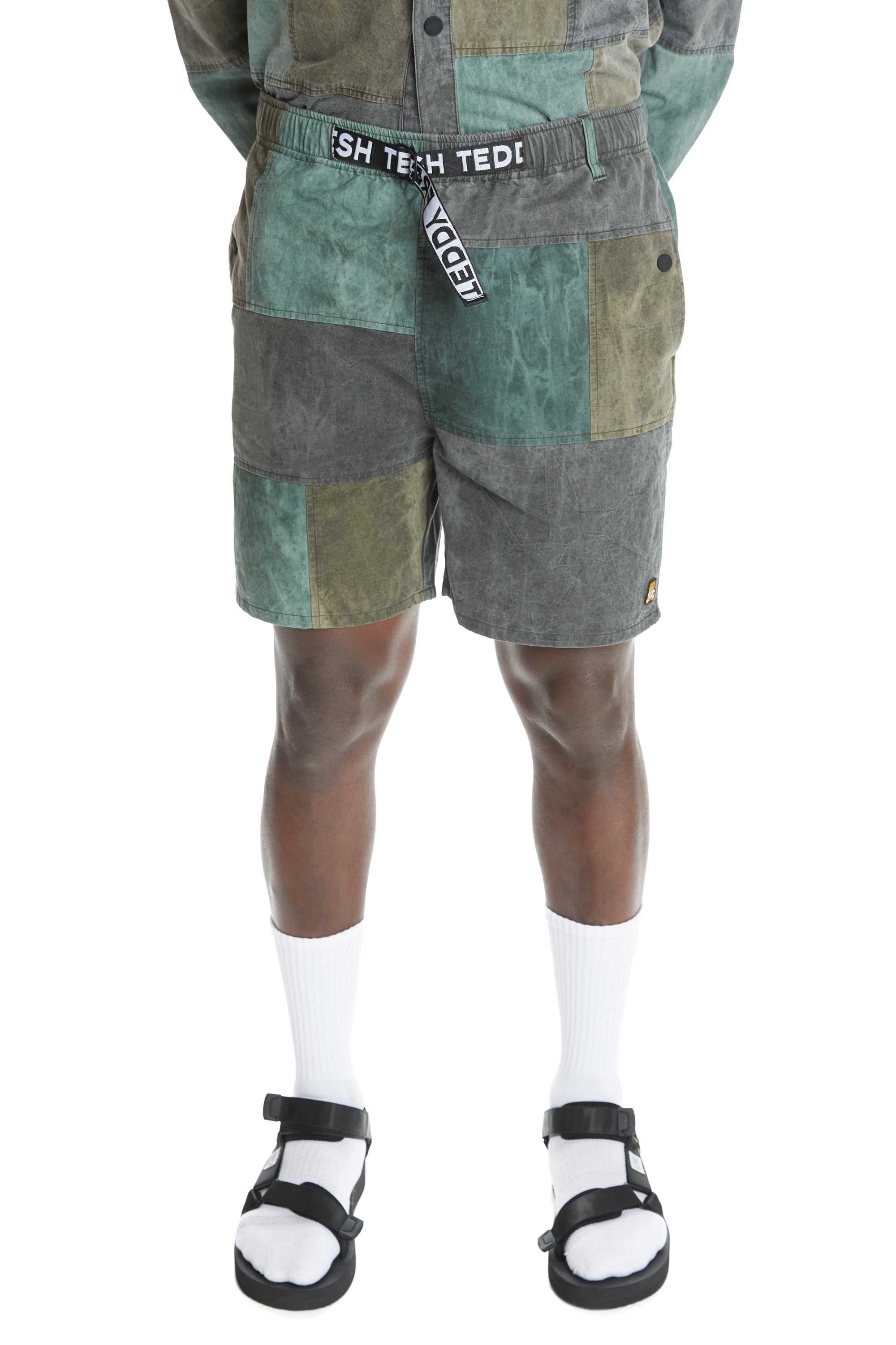 Multi Teddy Fresh Pieced Together Shorts | 8291WLQSJ