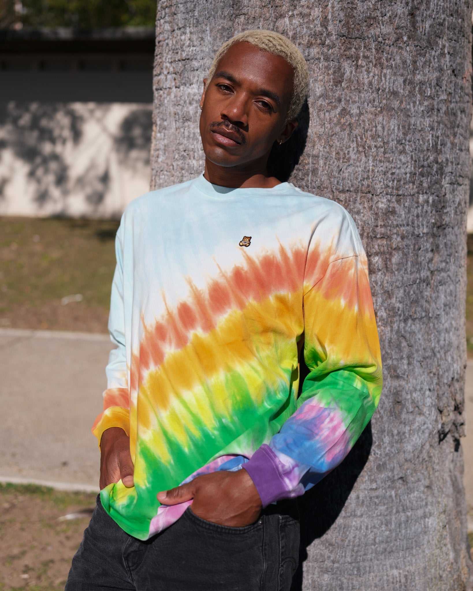 Multi Teddy Fresh Rainbow Dye Tee | 4317DWUEG