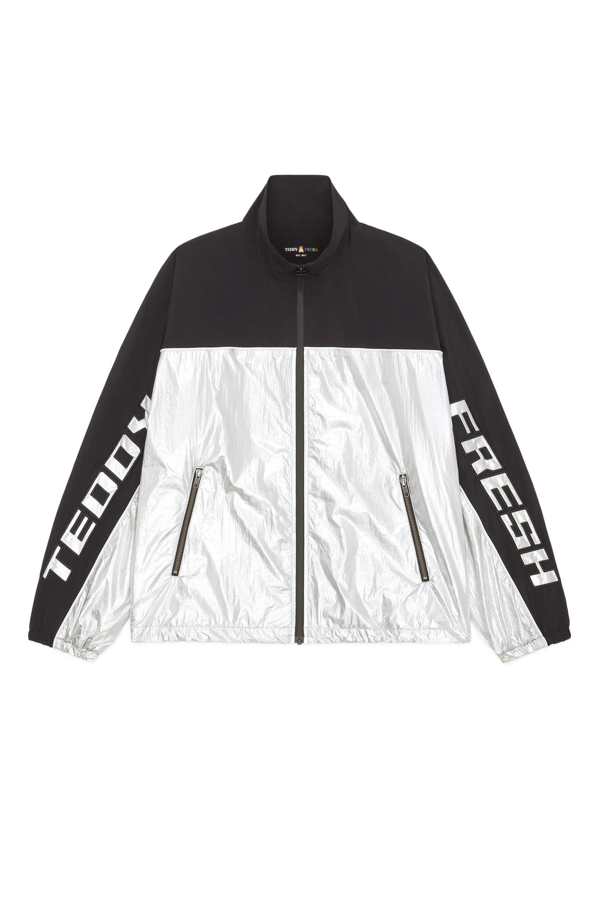 Multi Teddy Fresh Silver Panel Track Jacket | 0247NGTYI