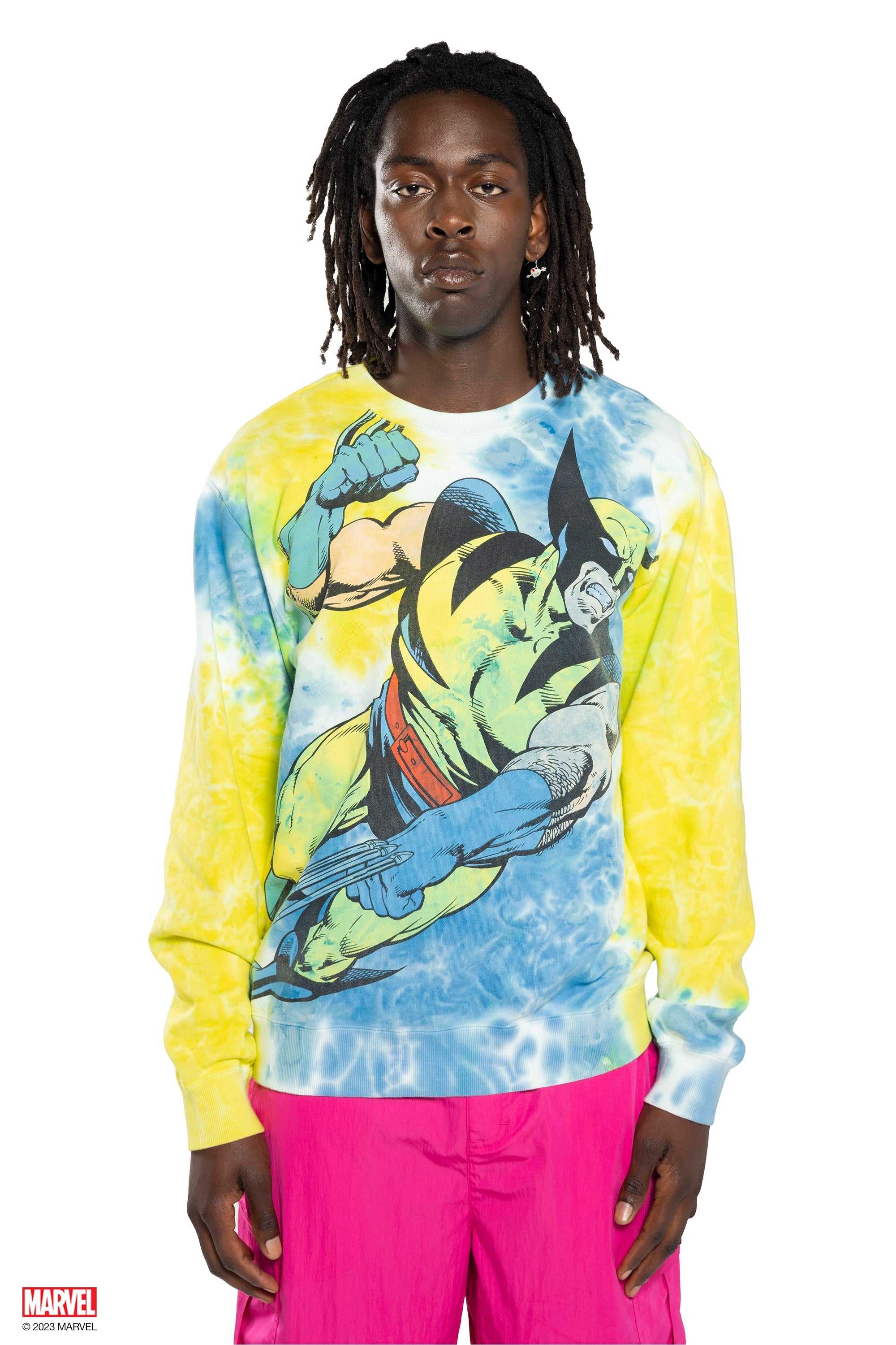 Multi Teddy Fresh TF x Marvel Wolverine Tie Dye Crewneck | 0372SLOGQ