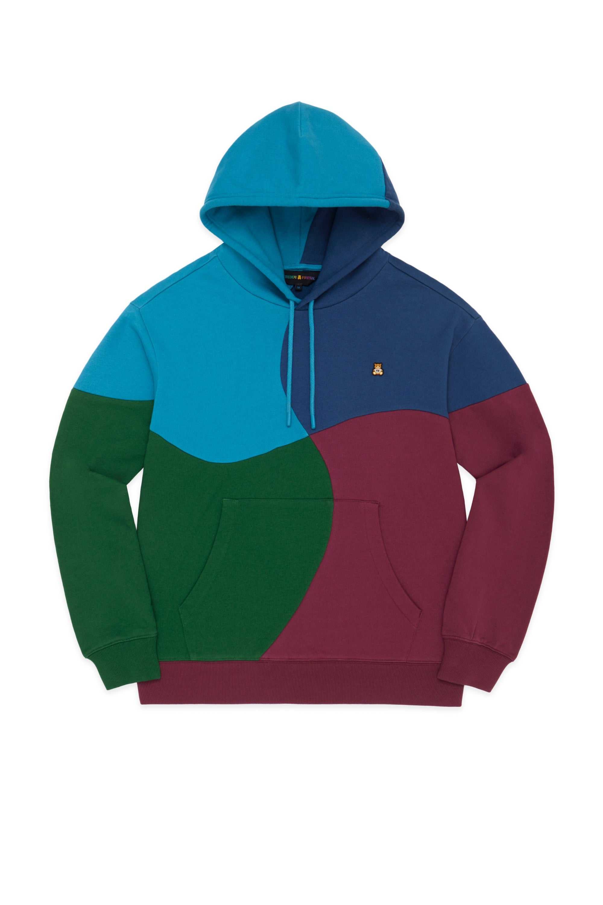 Multi Teddy Fresh Wave Patchwork Hoodie | 6397YZPGR