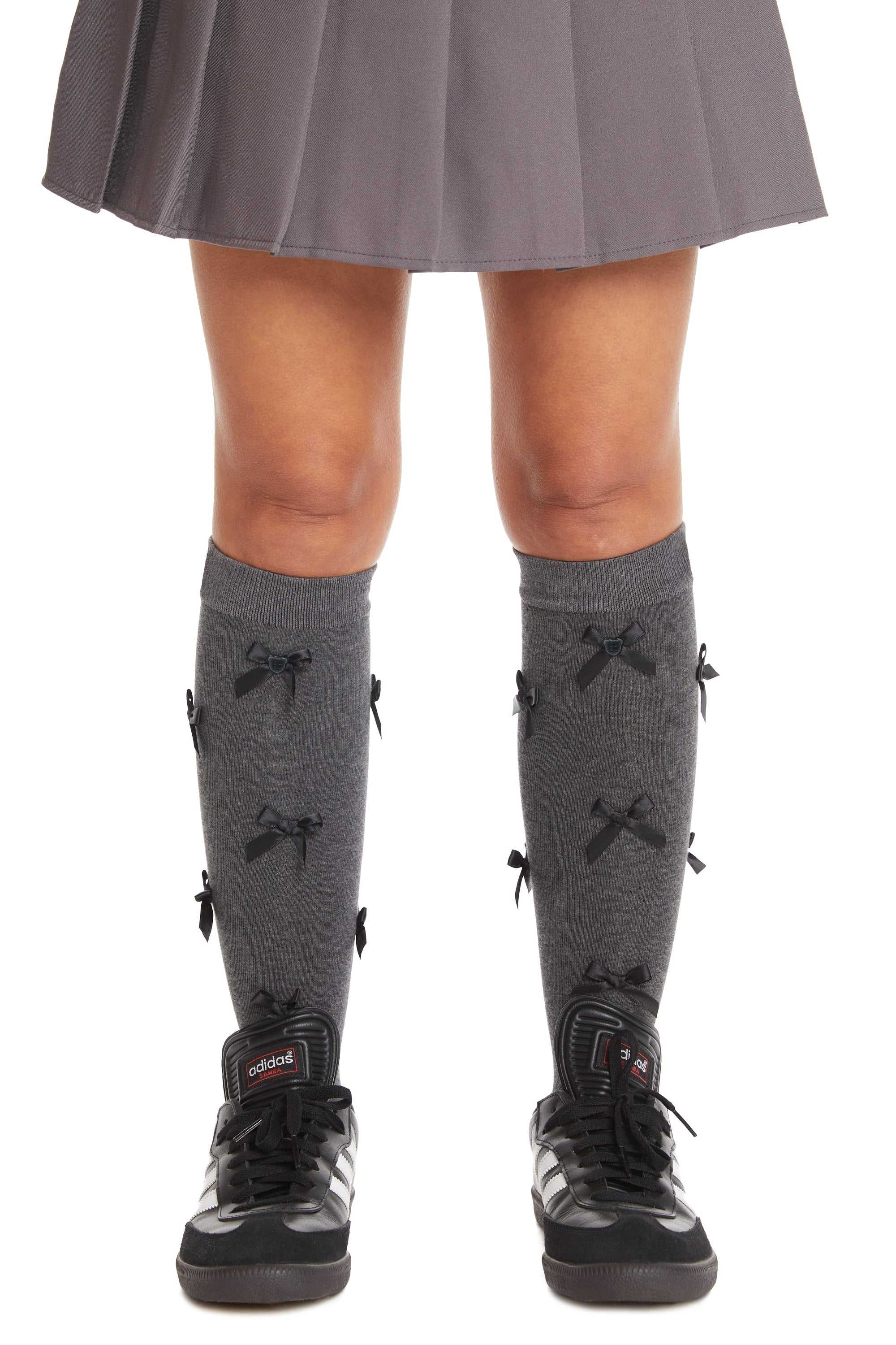 Natural Teddy Fresh Knee High Bow Socks | 8673FHWDY