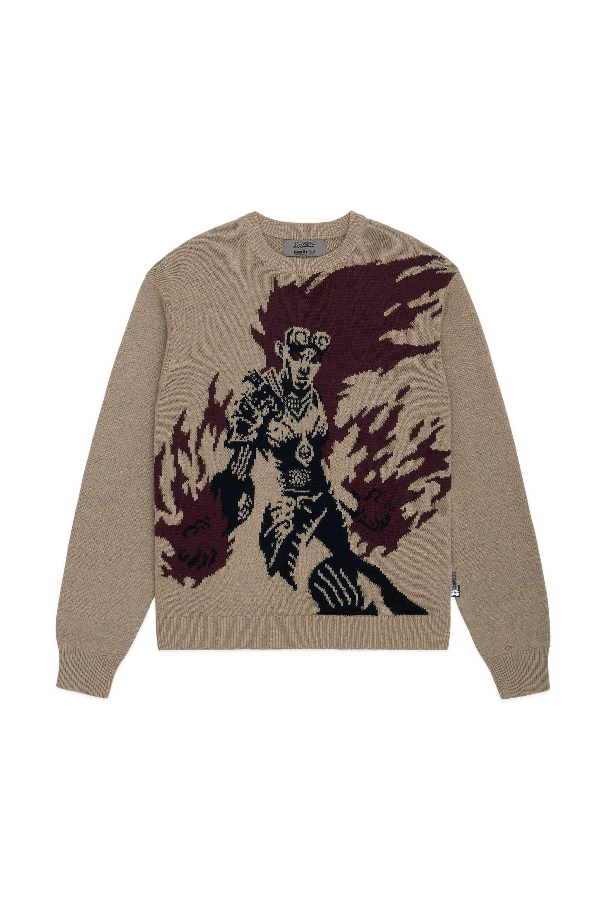 Natural Teddy Fresh TF x Magic: The Gathering Chandra, Pyromaster Sweater | 0645SKITA