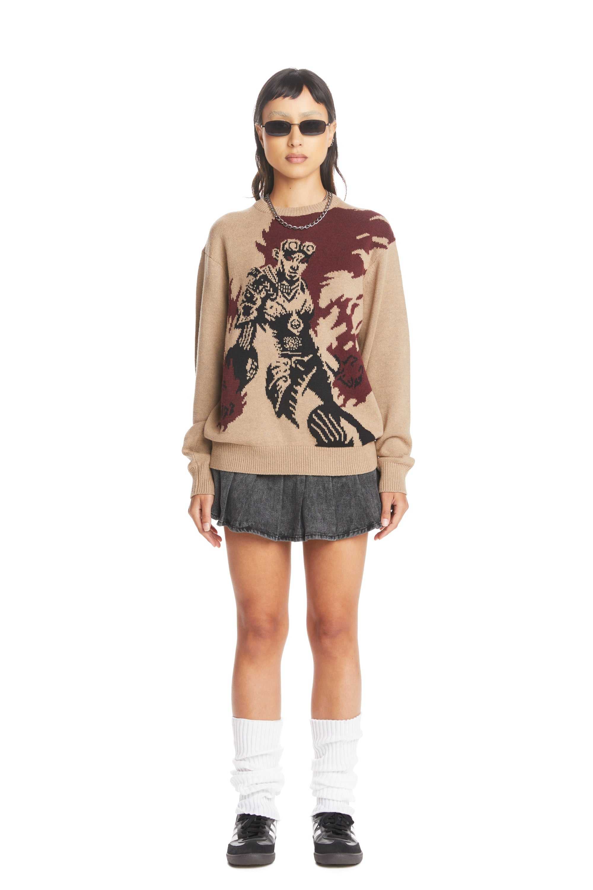 Natural Teddy Fresh TF x Magic: The Gathering Chandra, Pyromaster Sweater | 0645SKITA