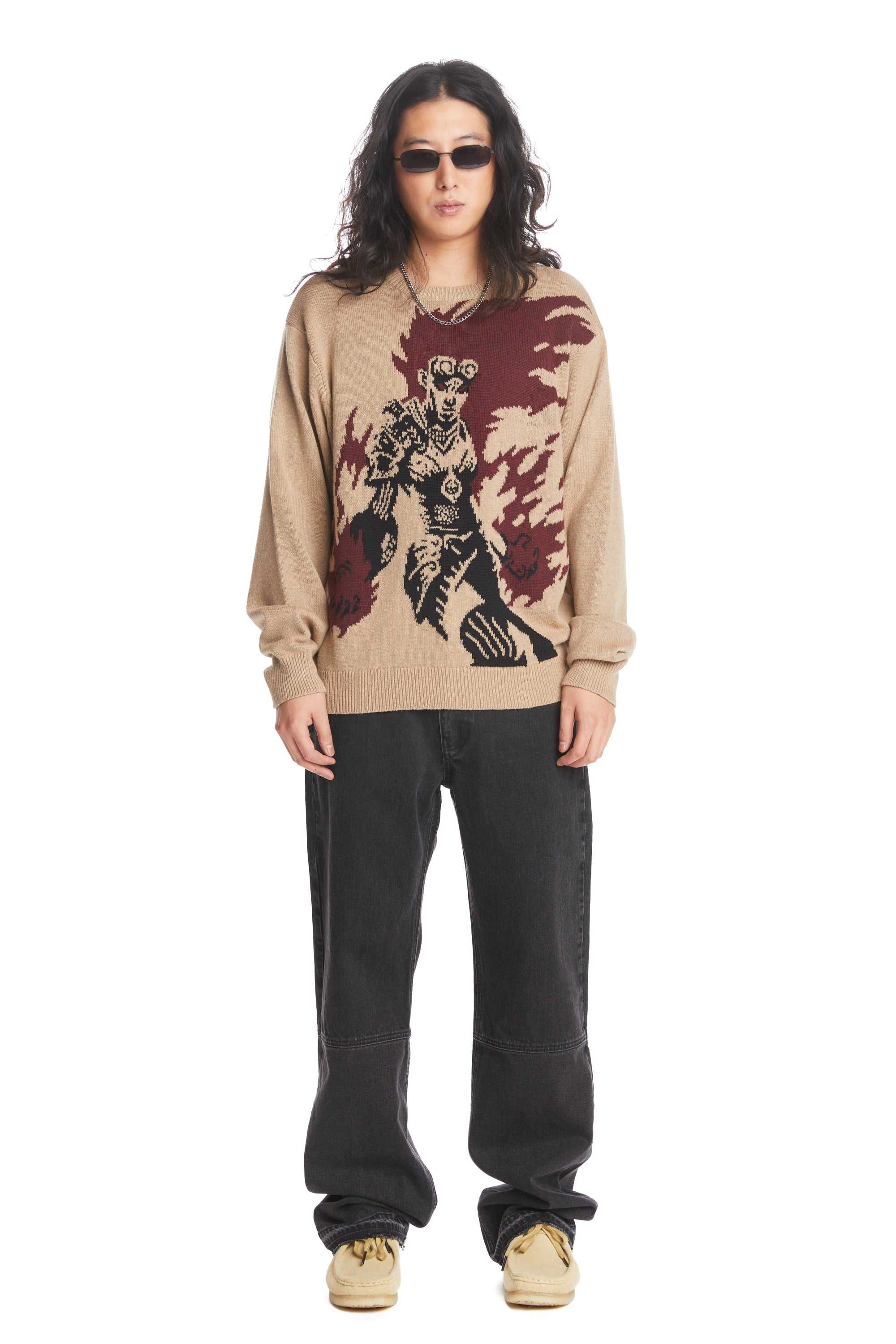 Natural Teddy Fresh TF x Magic: The Gathering Chandra, Pyromaster Sweater | 0645SKITA