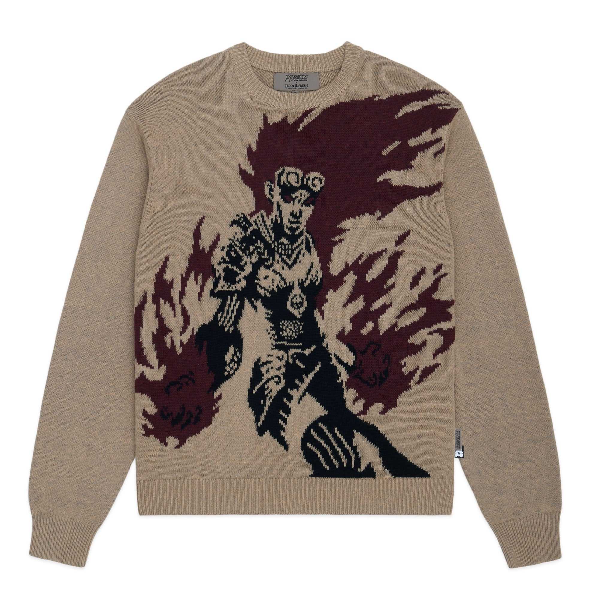 Natural Teddy Fresh TF x Magic: The Gathering Chandra, Pyromaster Sweater | 0645SKITA